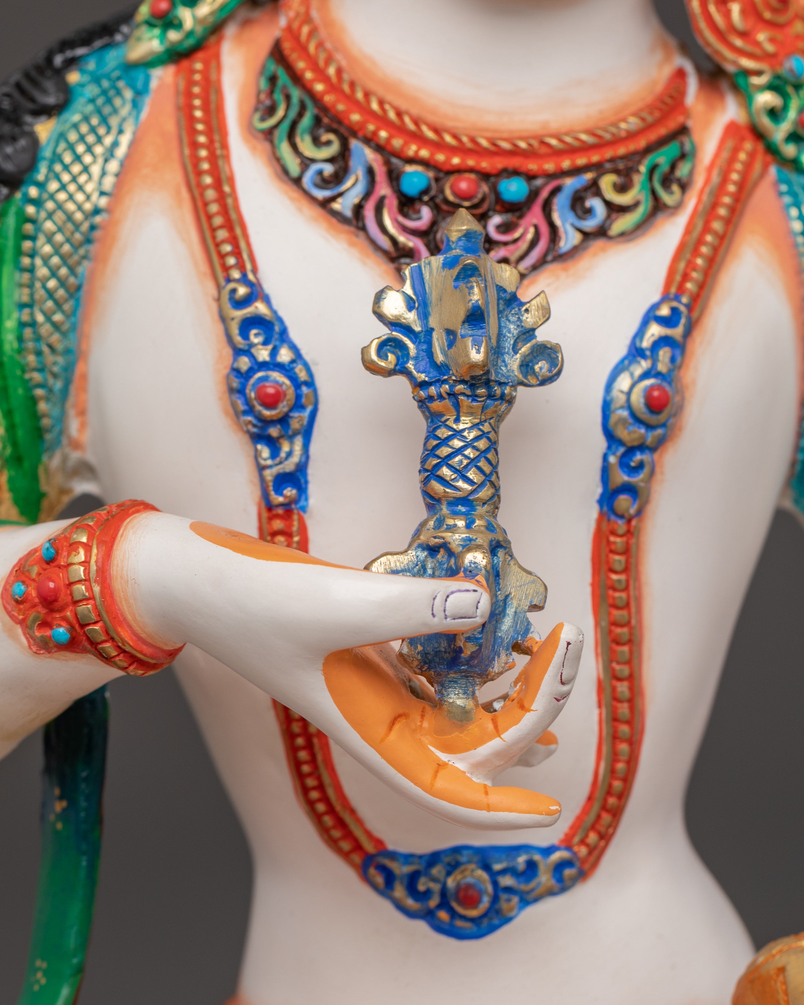 Sacred Vajrasattva Handcrafted Statue | Buddhist Purification Deity