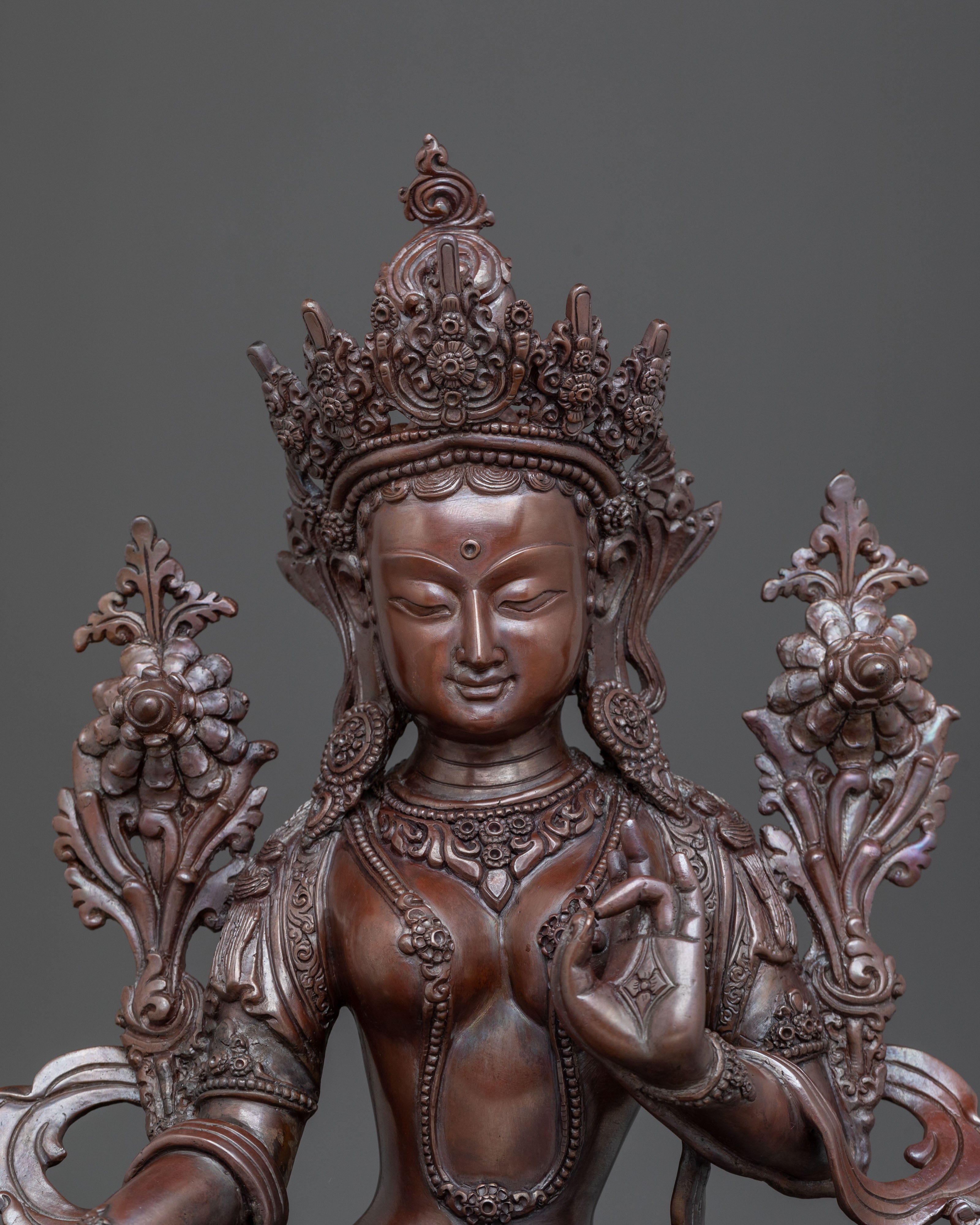 Green Tara Goddess of Swift Compassion Statue