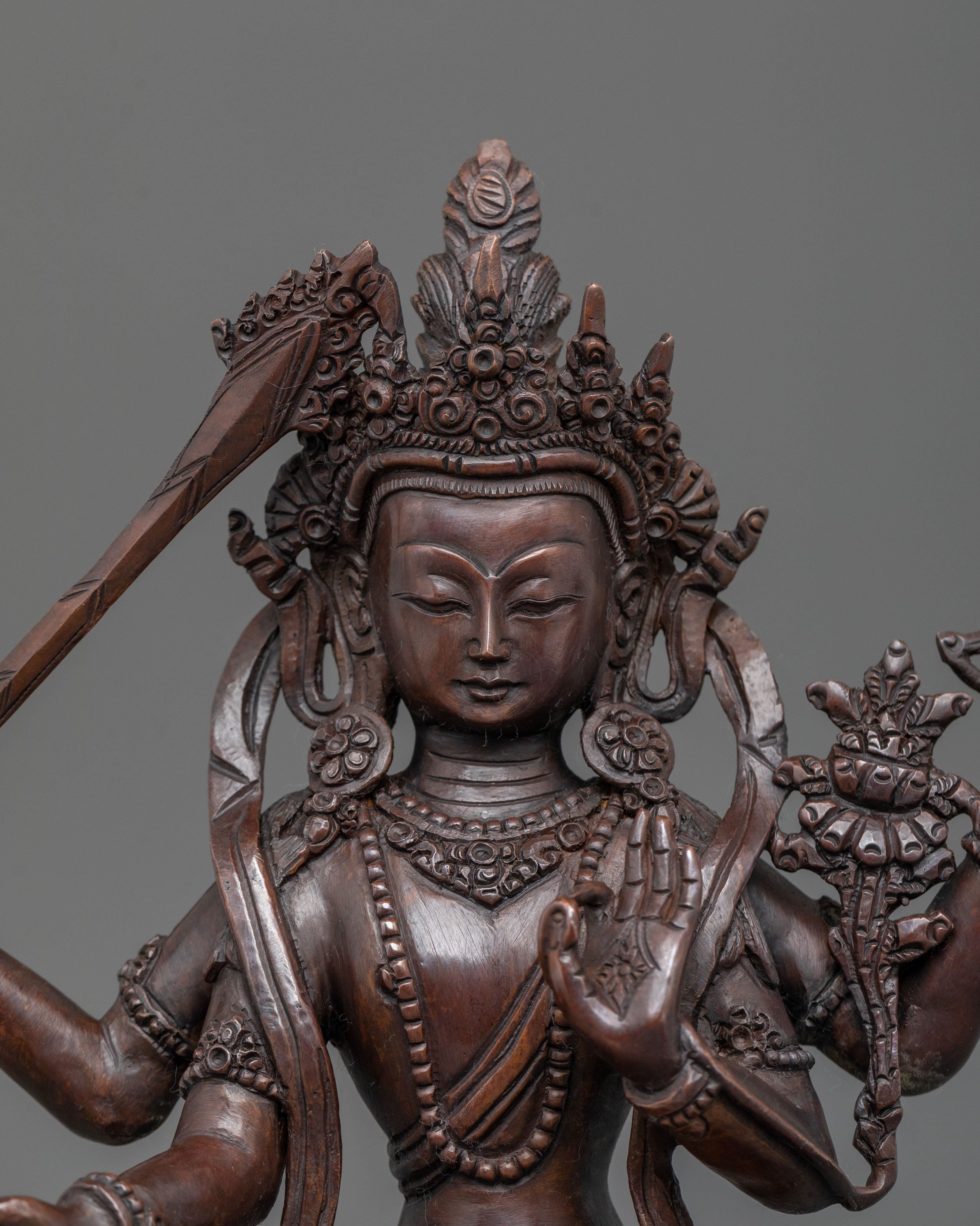 Maha Manjushri Sacred Statue | Buddhist Home Decor