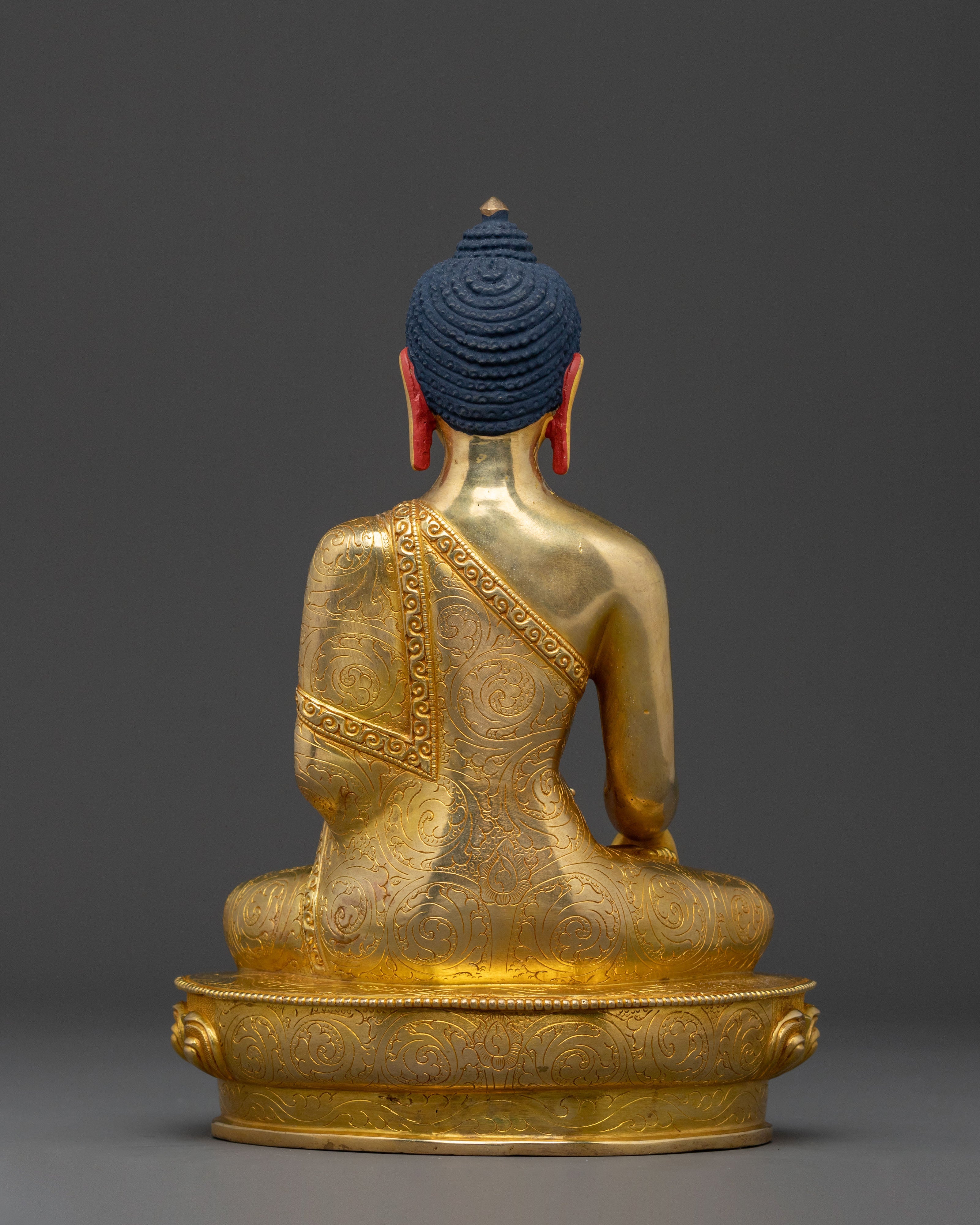 Handcrafted Shakyamuni Buddha Statue | 24K Gold Gilded