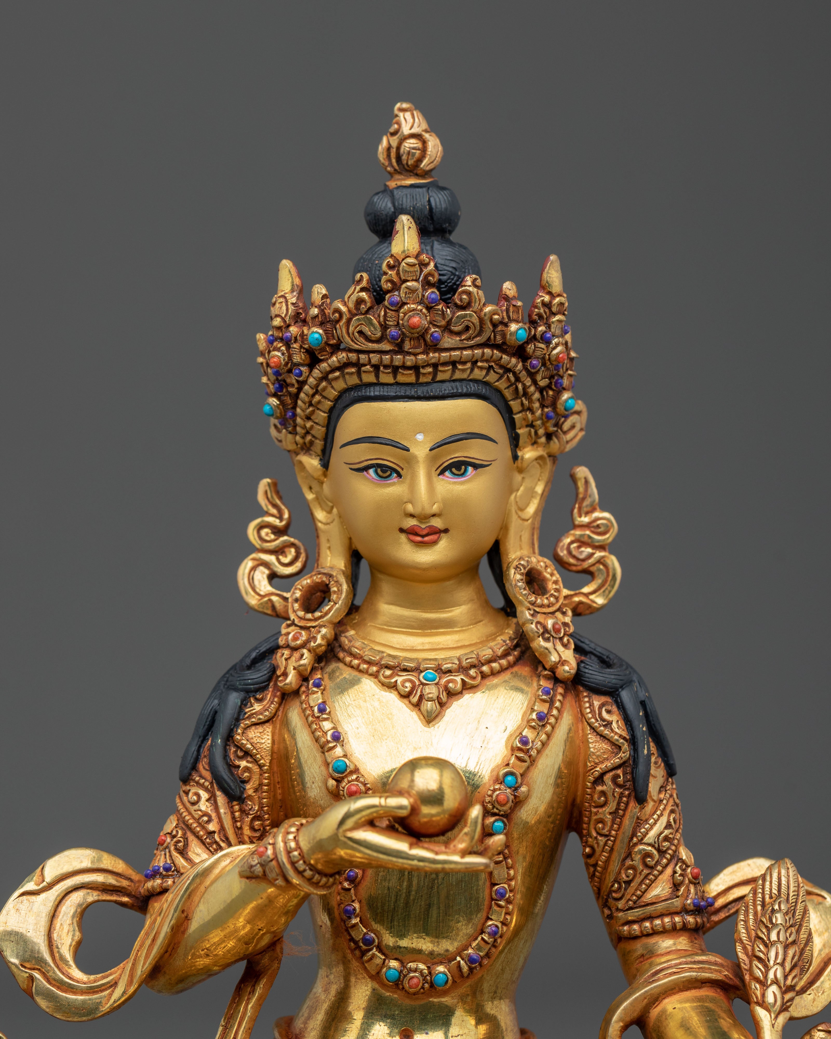 Kshitigarbha Spiritual Copper Statue | Symbol of Compassion