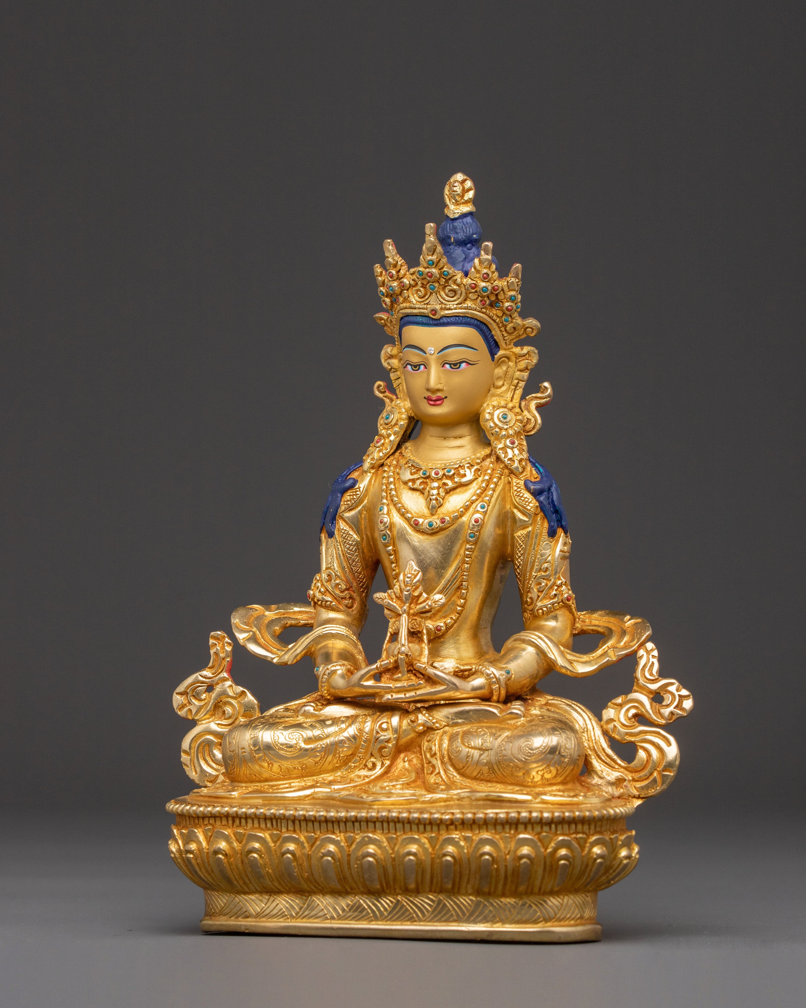 Amitayus Longevity Statue | Hand-Gilded Copper Statue
