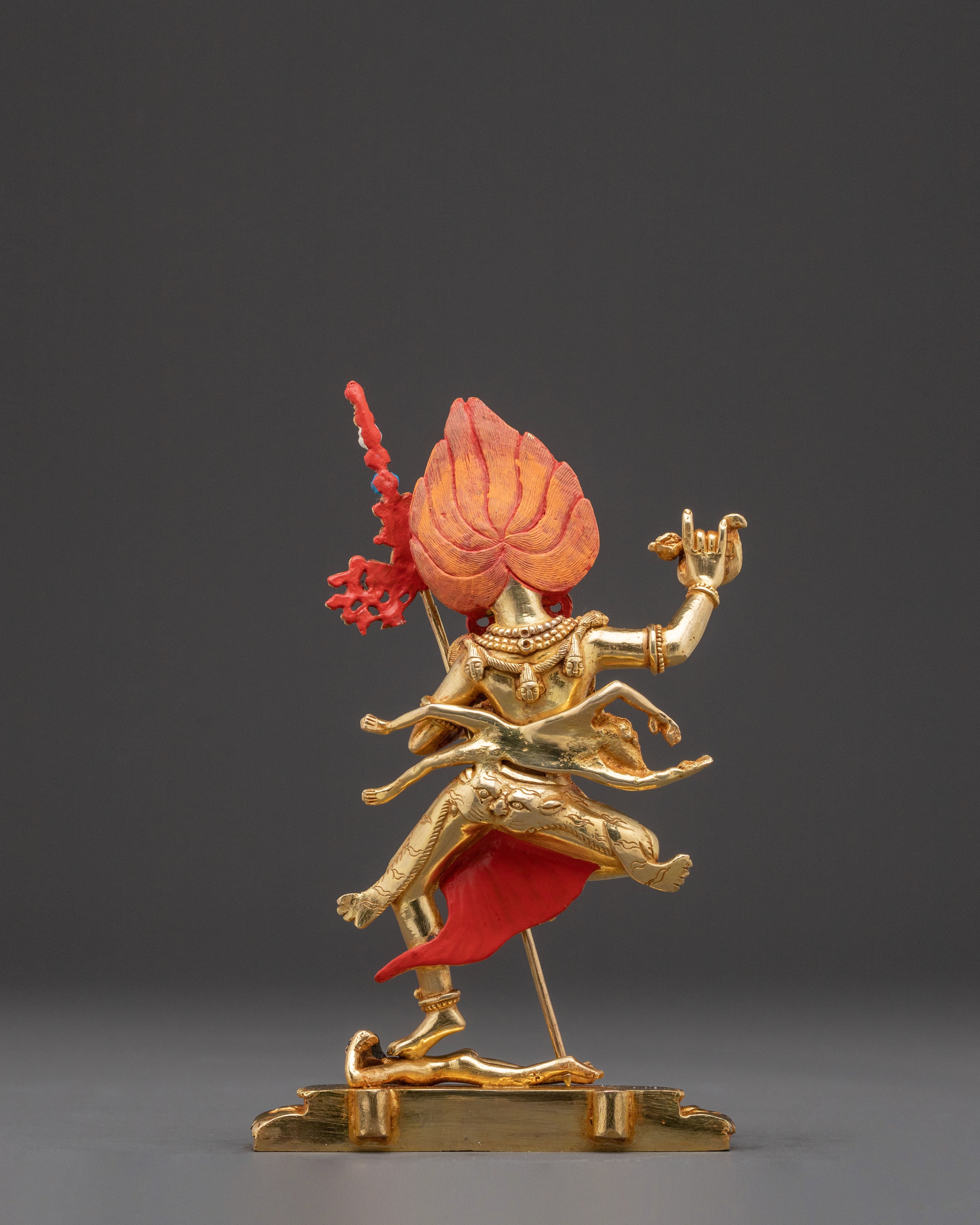 Dorje Phagmo Wrathful Dakini Statue – Gilded Copper Art