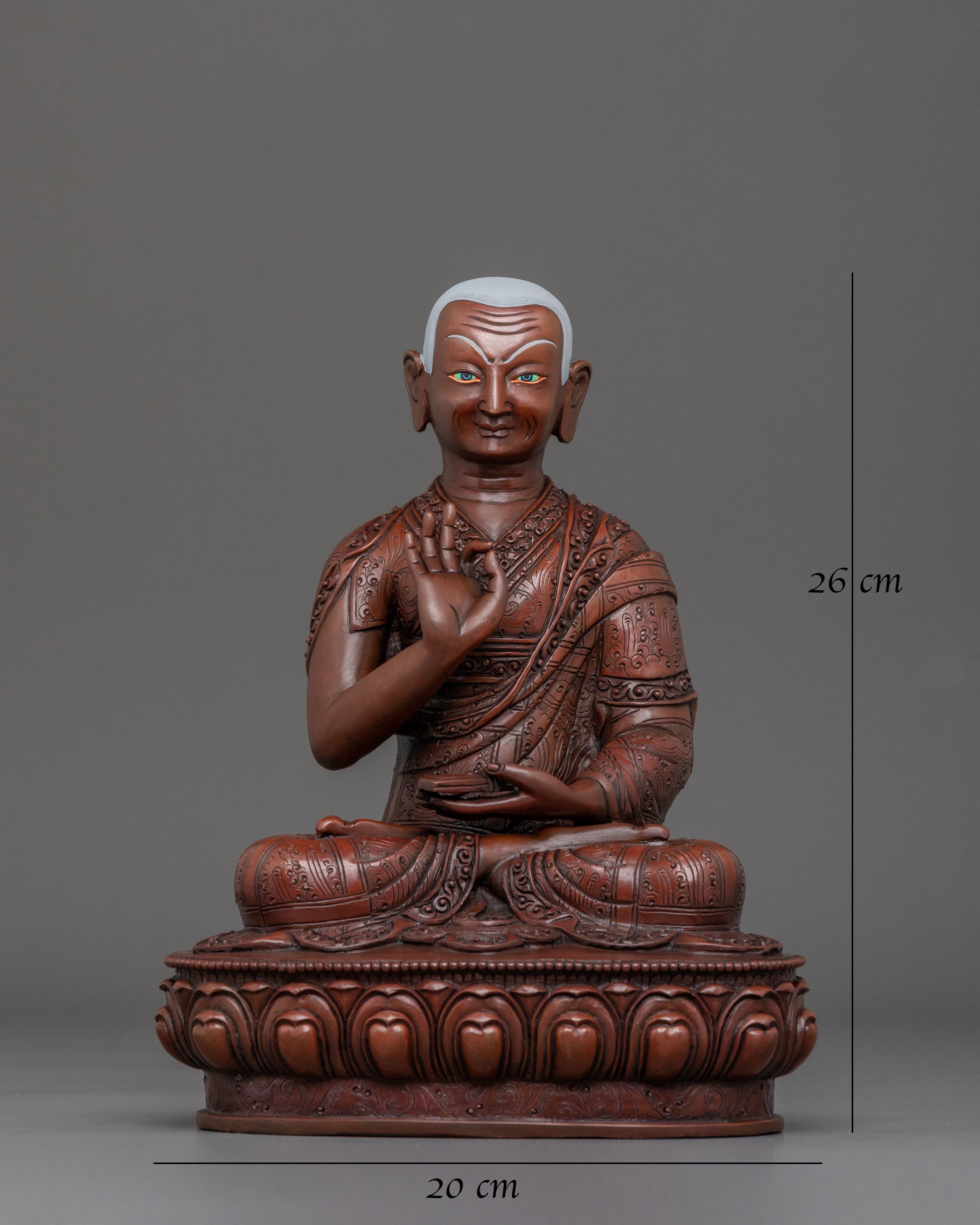 Handcrafted Disciples Figurine of Tsongkhapa | Home Decor
