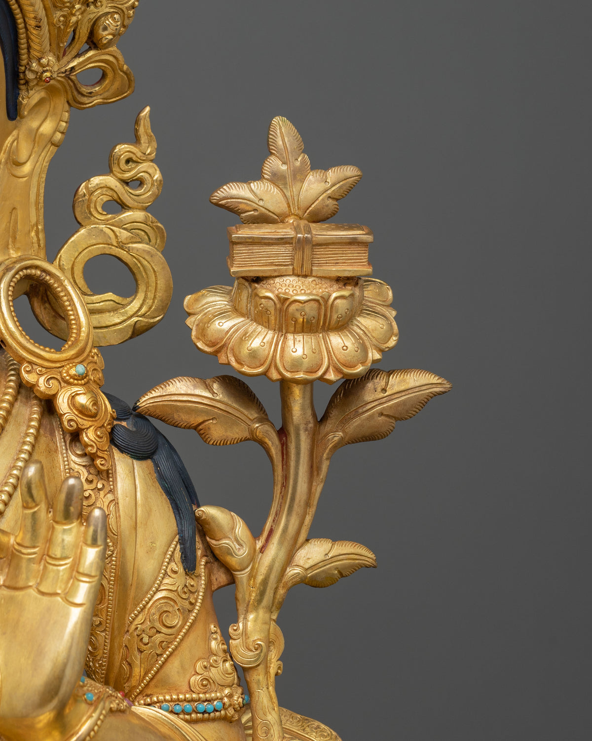 Manjushri Acrylic Painted Statue | Buddhist Shrine