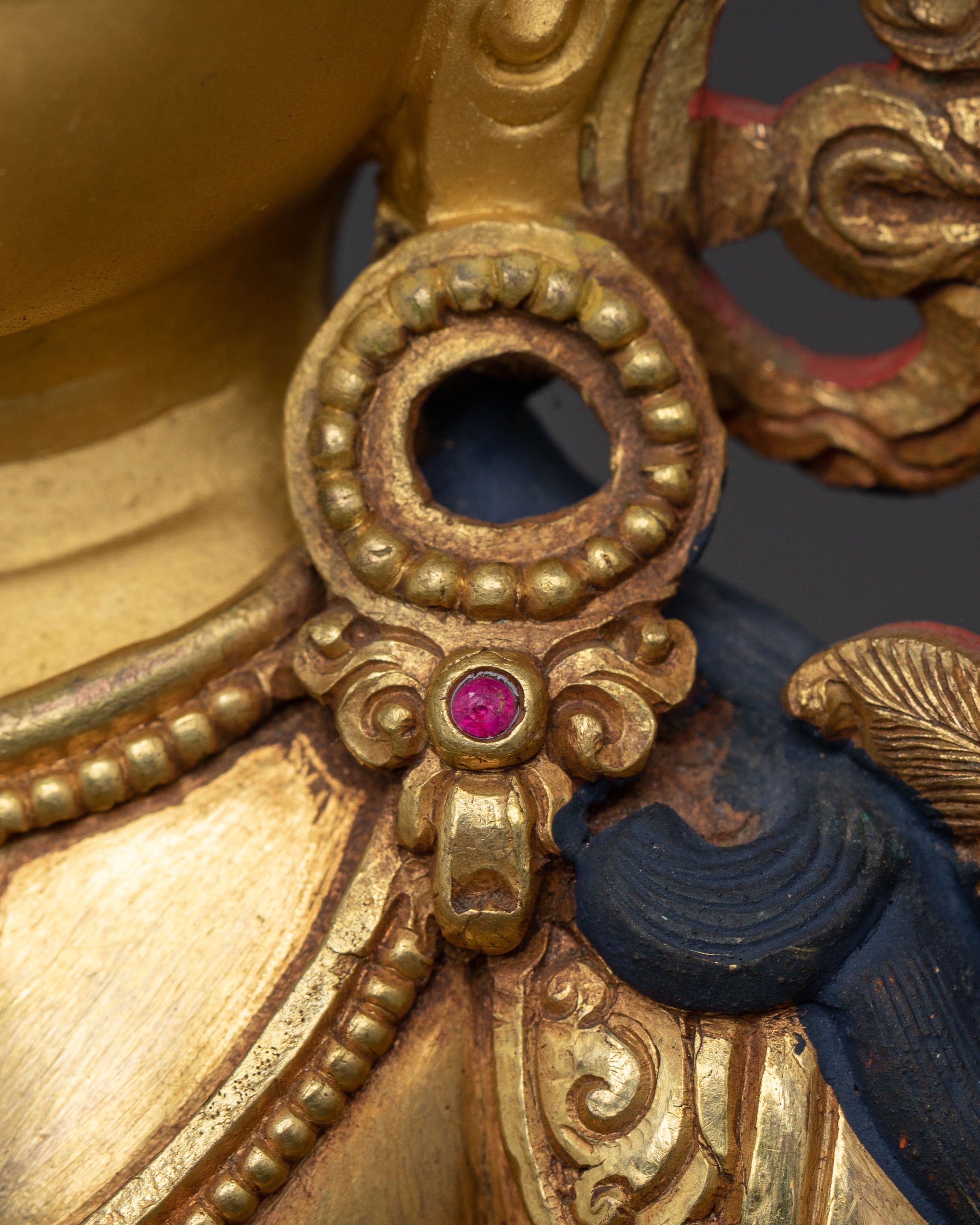 Manjushri Dharma Wisdom Statue | 24K Gold Gilded