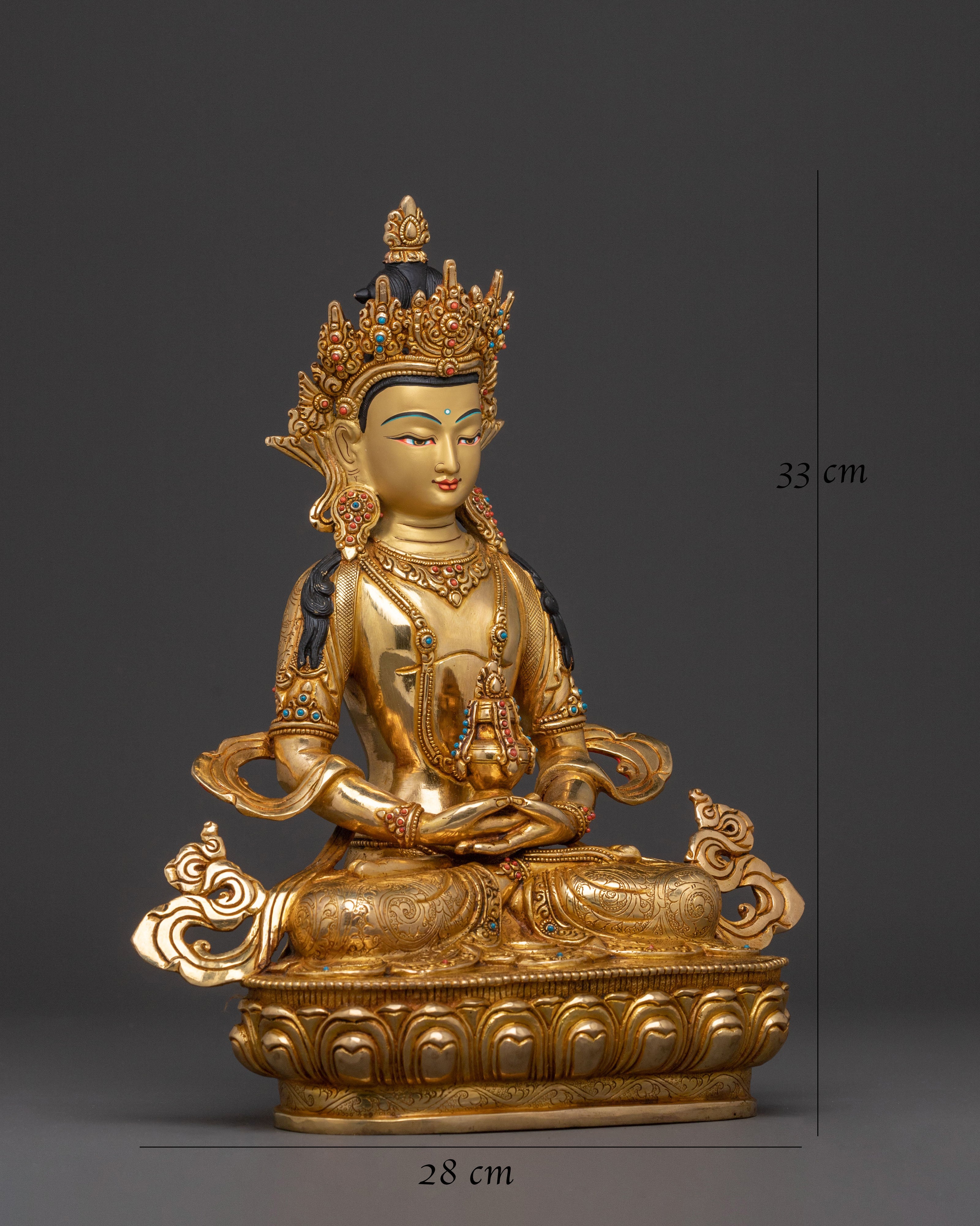Amitayus Compassion Longevity Statue | Sacred Tibetan Artwork
