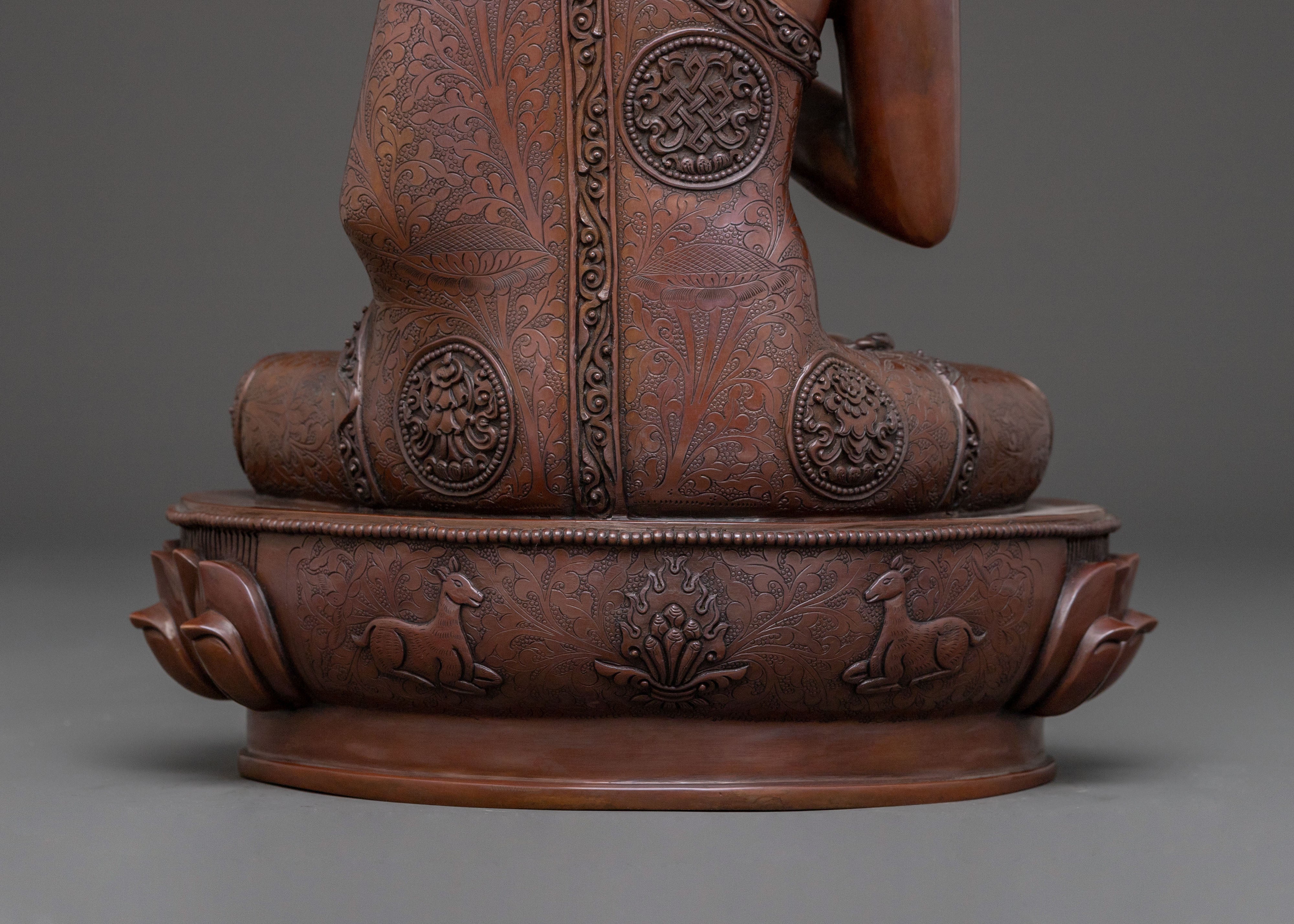 Statue of Amogasiddhi Dhyani Buddha | Wisdom Buddha