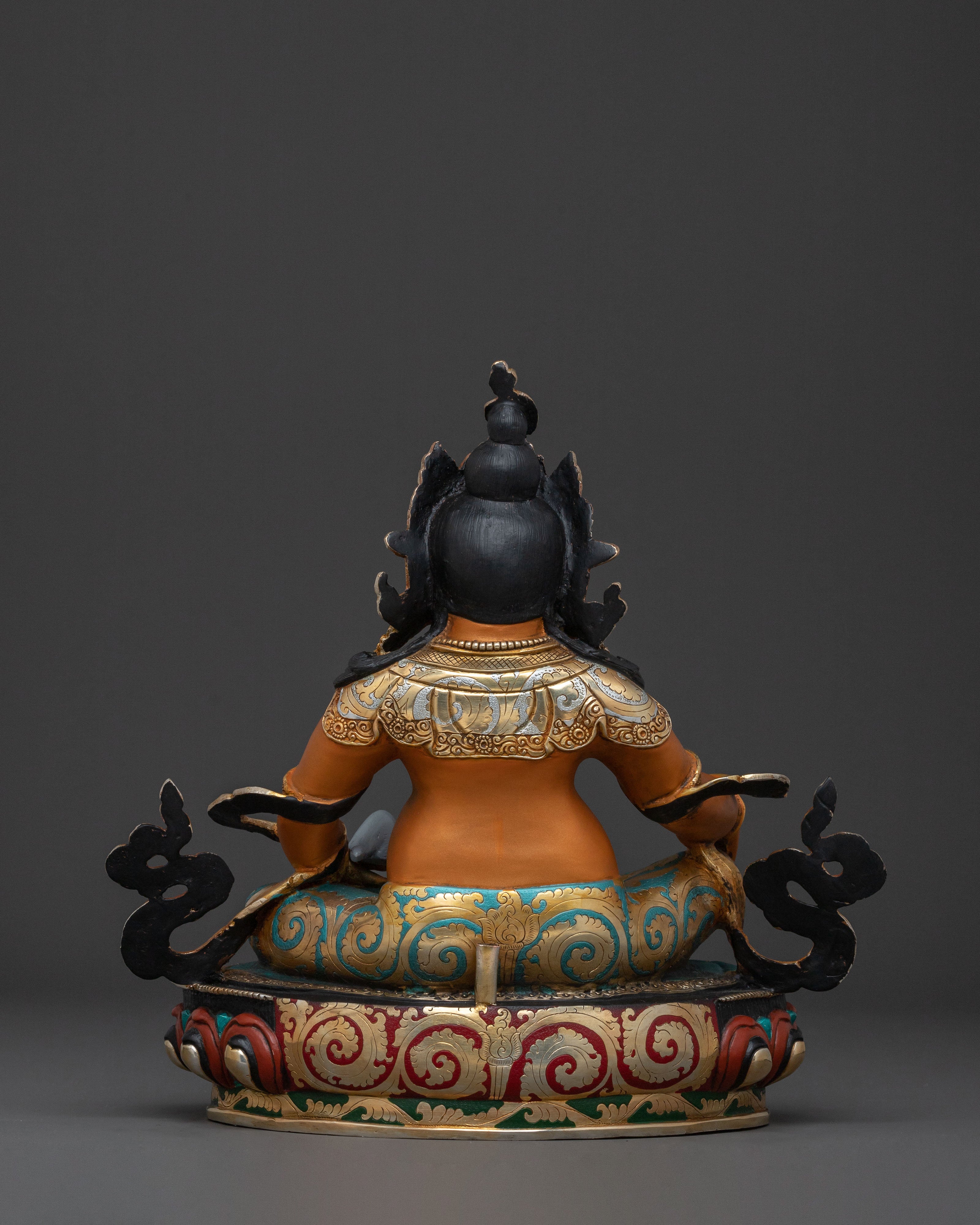 Dzambhala God of Wealth Handcrafted Statue — Gilded Copper Masterpiece