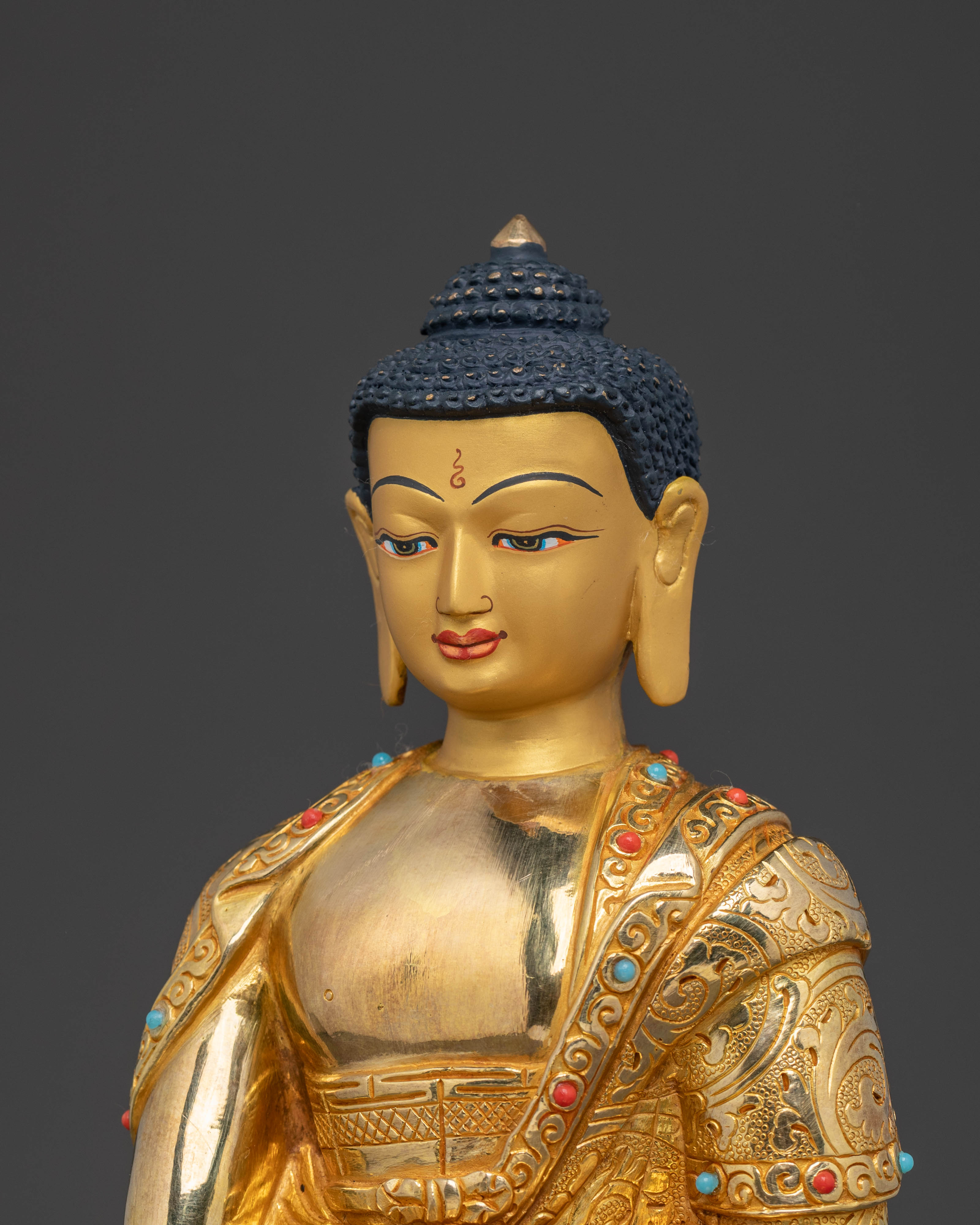 Golden Statue of Dharma Guru Shakyamuni