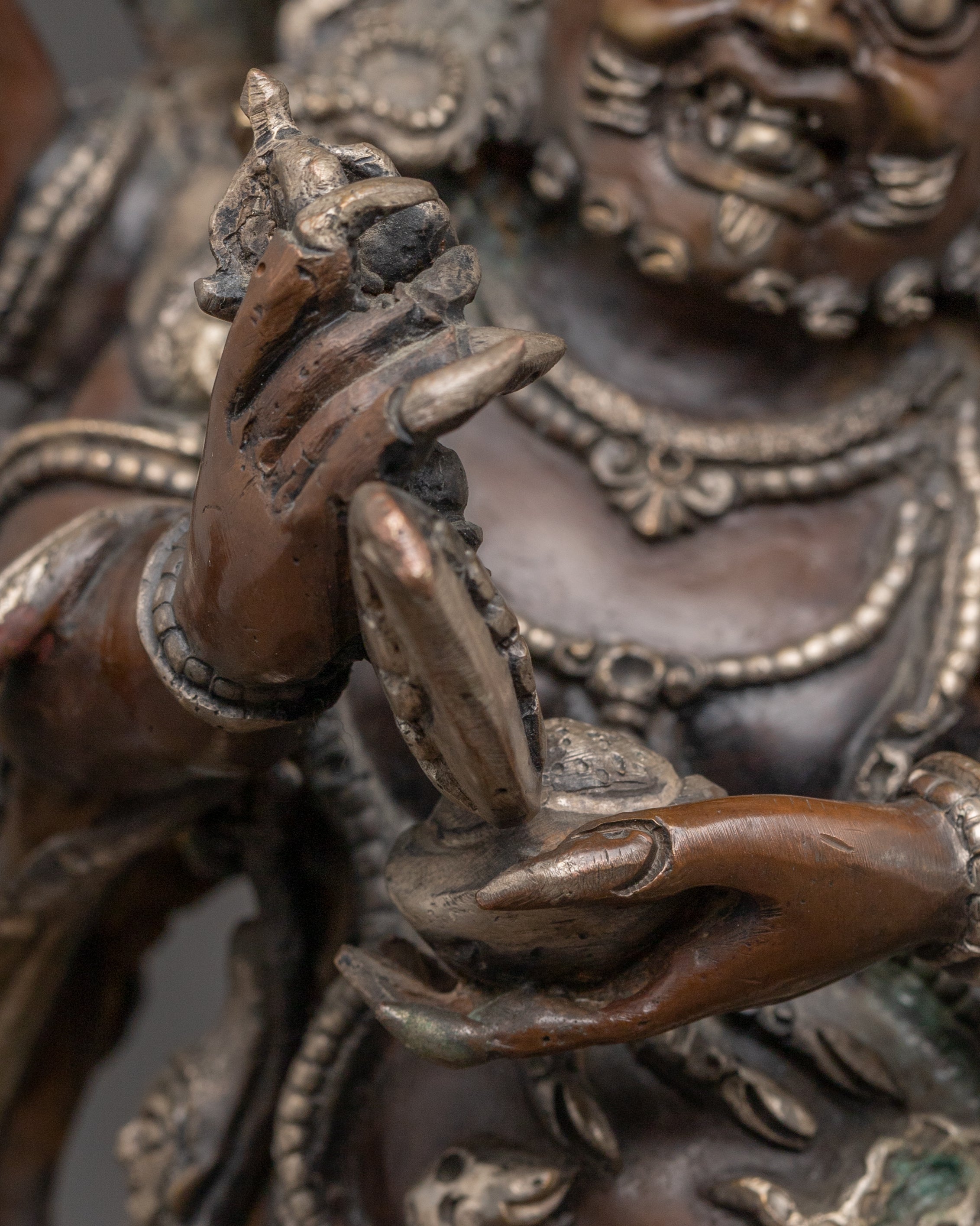 Six Armed Mahakala Statue : The Dharma Protector
