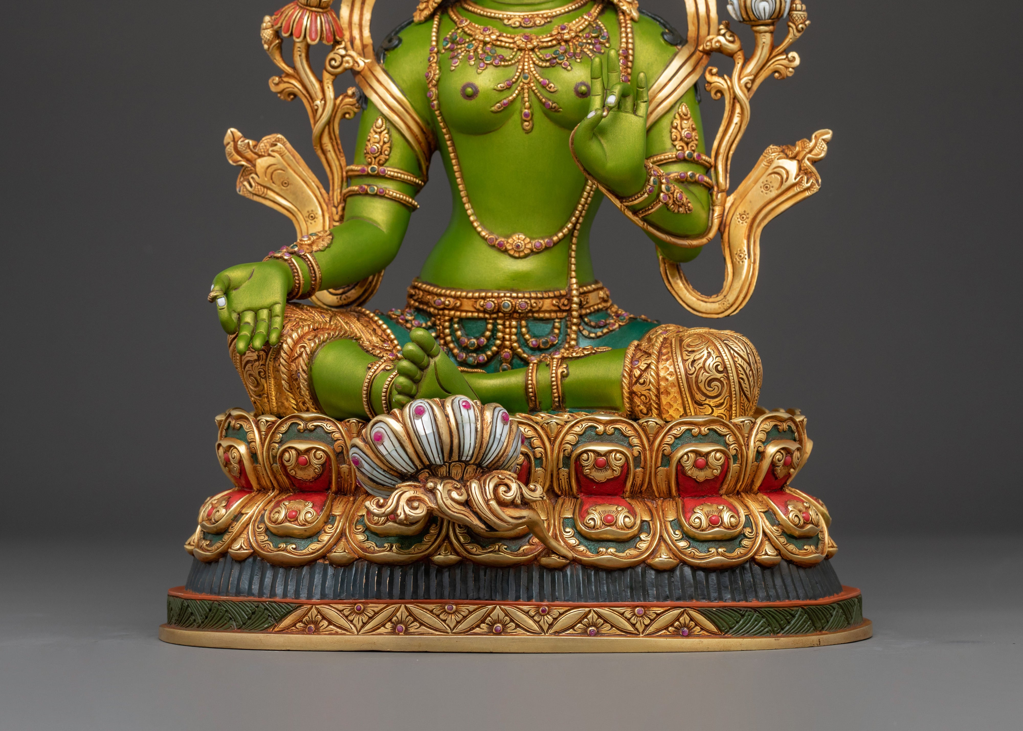 Green Tara Sculpture: Swift Protection