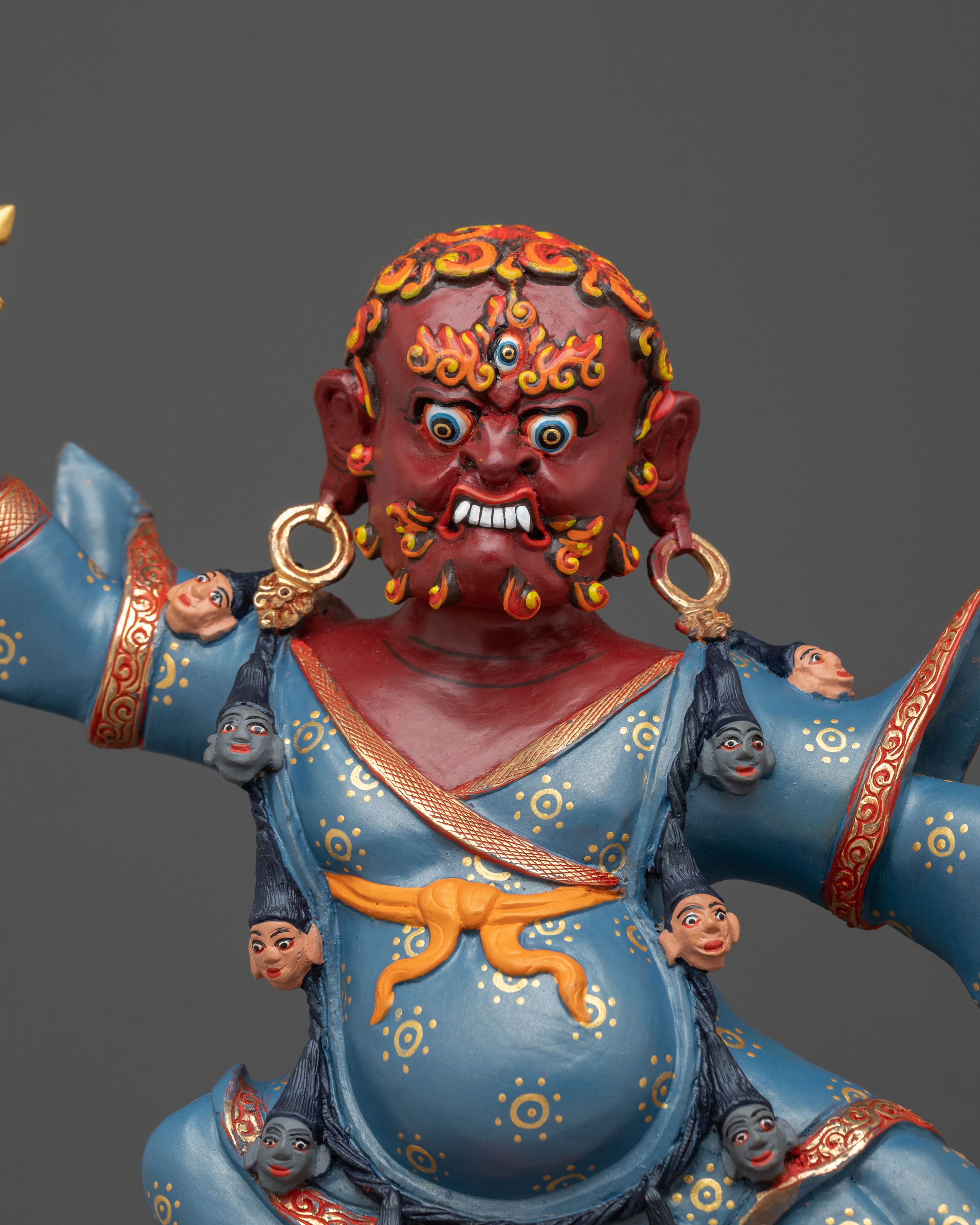 Dorje Drollo Copper Statue | Wrathful Guru Rinpoche Form