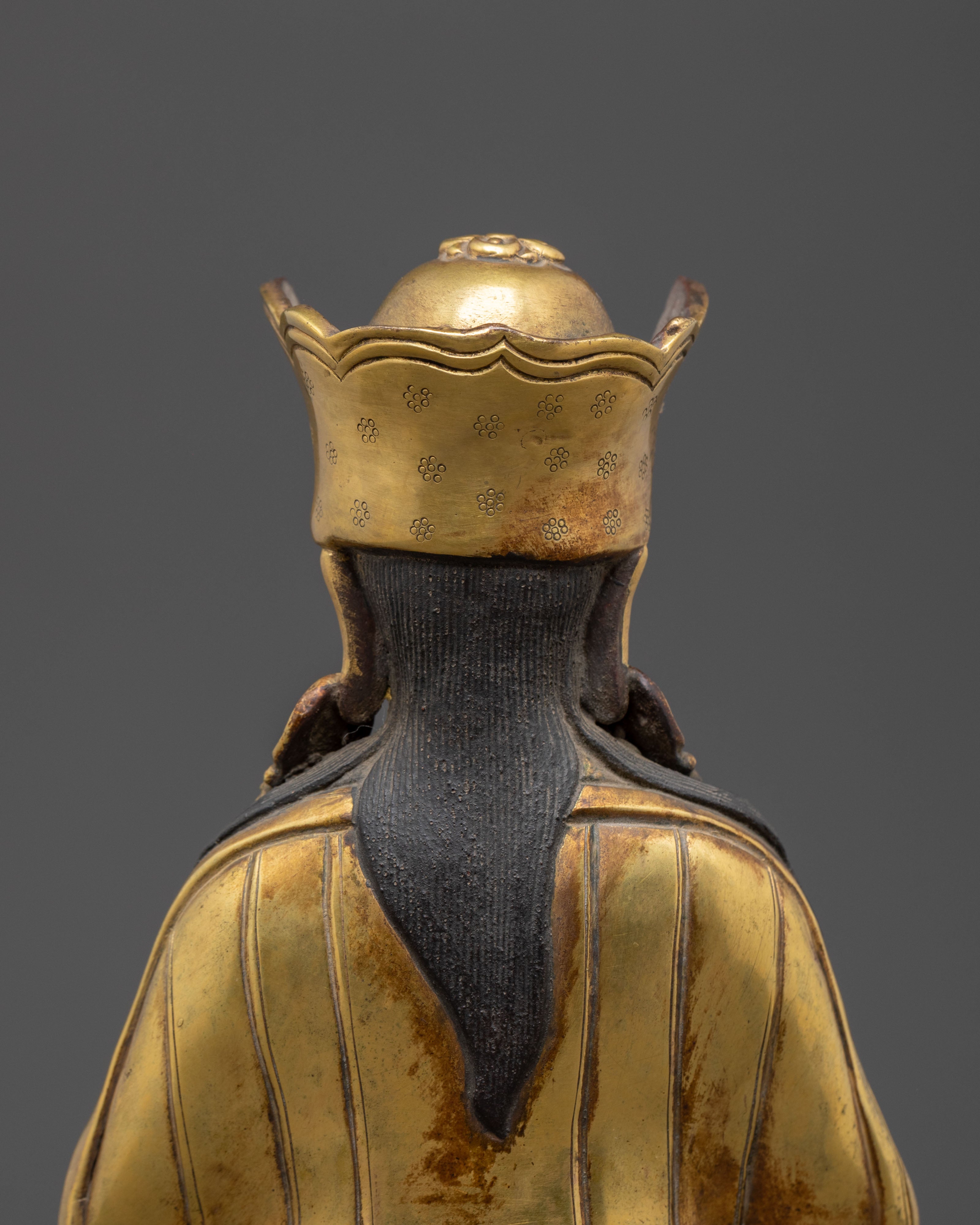 Himalayan Guru Tsokye Dorje Golden Statue | Tantric Meditation Deity