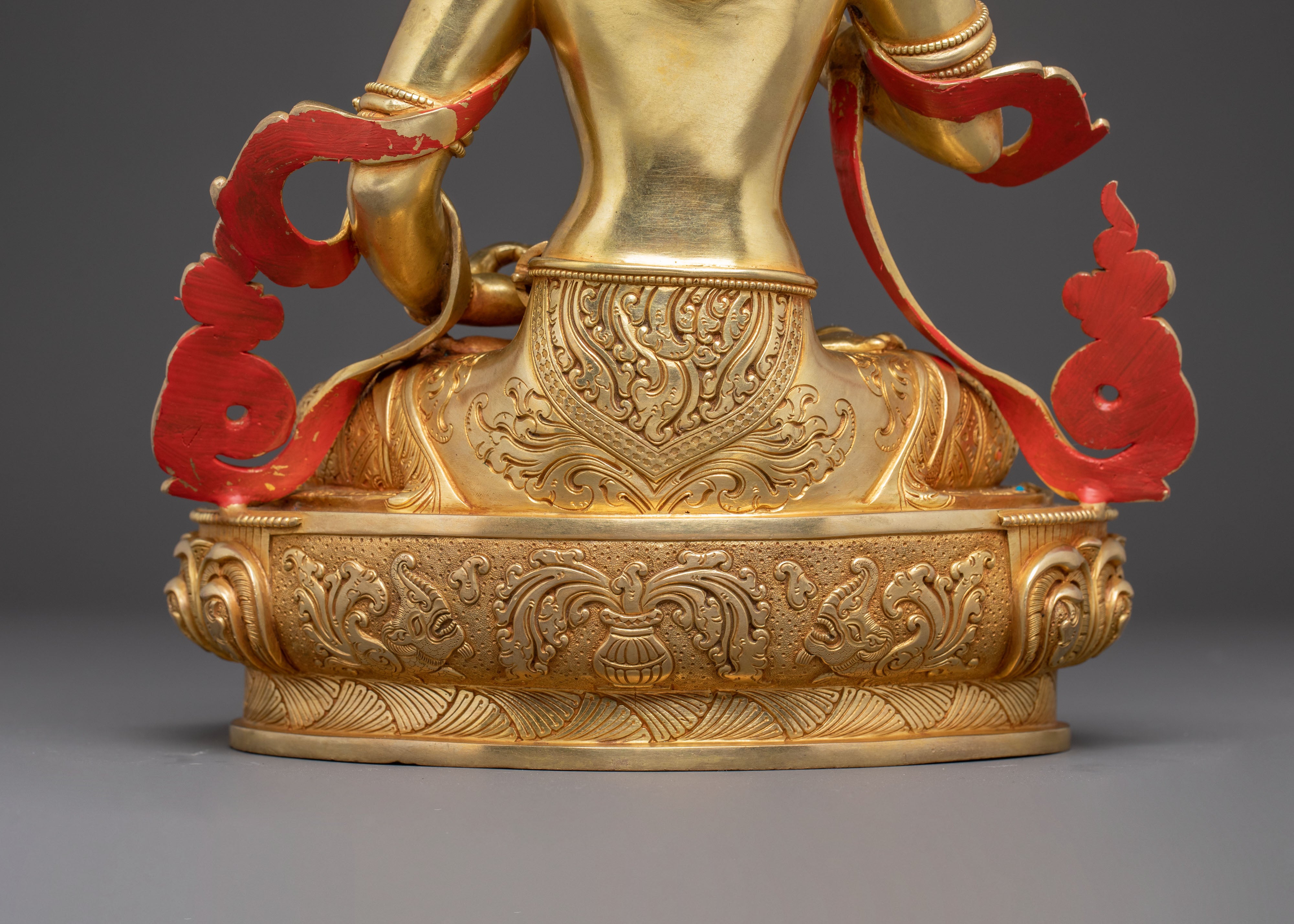 Handmade Dorje Sempa Statue of Purification - Exquisite Gold Gilded