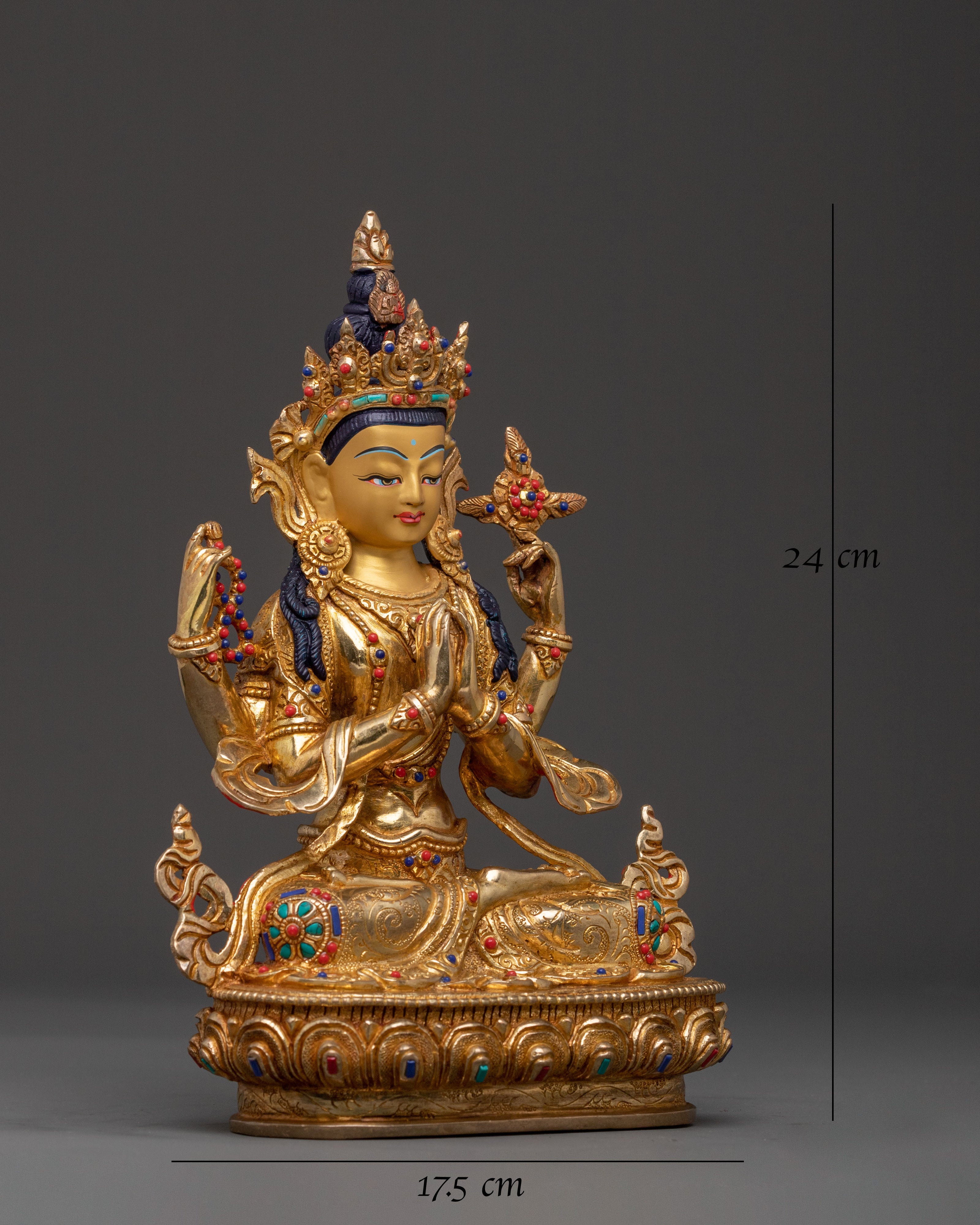 Chenrezig Spiritual Protector Statue | Home Decor