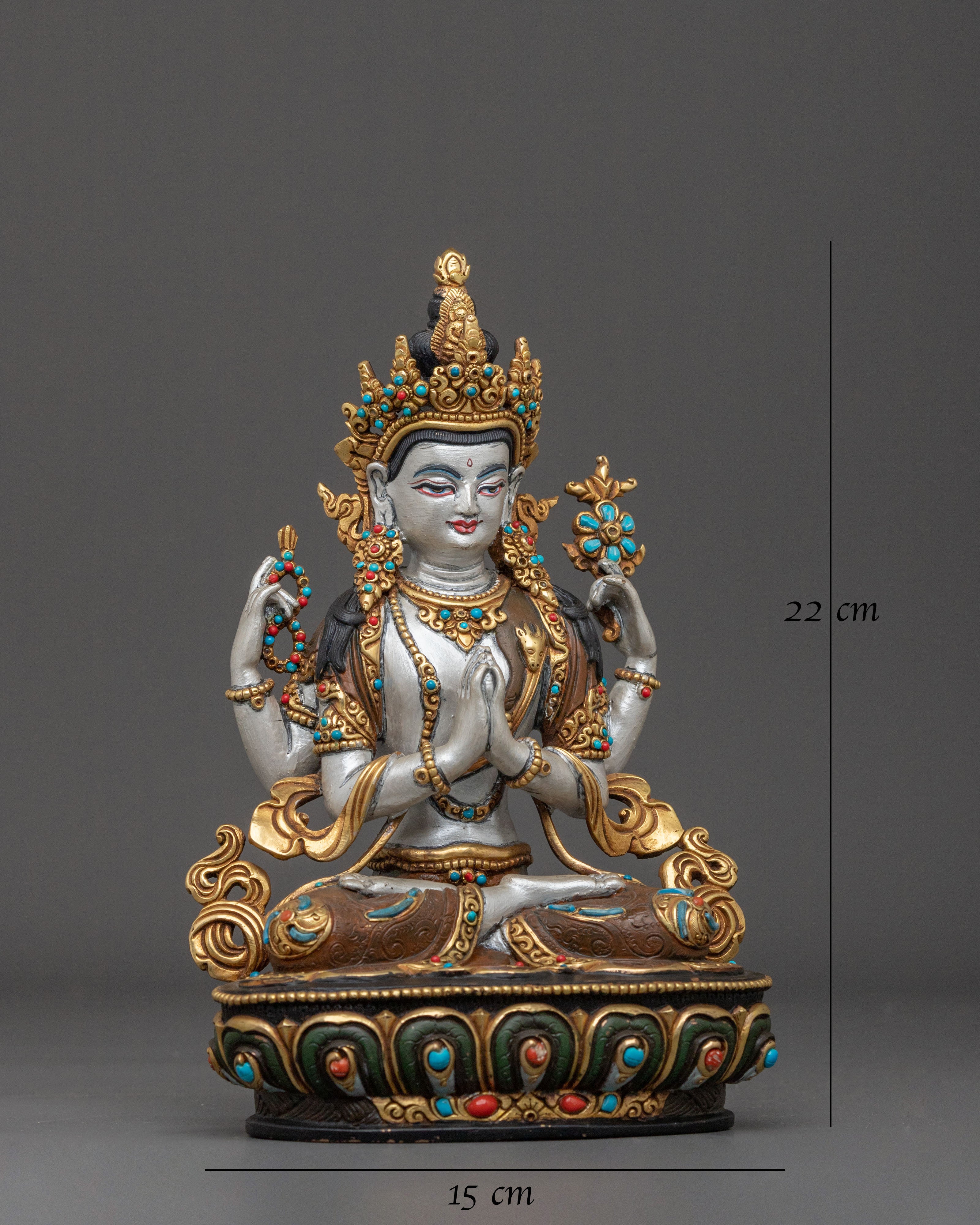 Spiritual Chenrezig Sculpture | Bodhisattva of Infinite Compassion