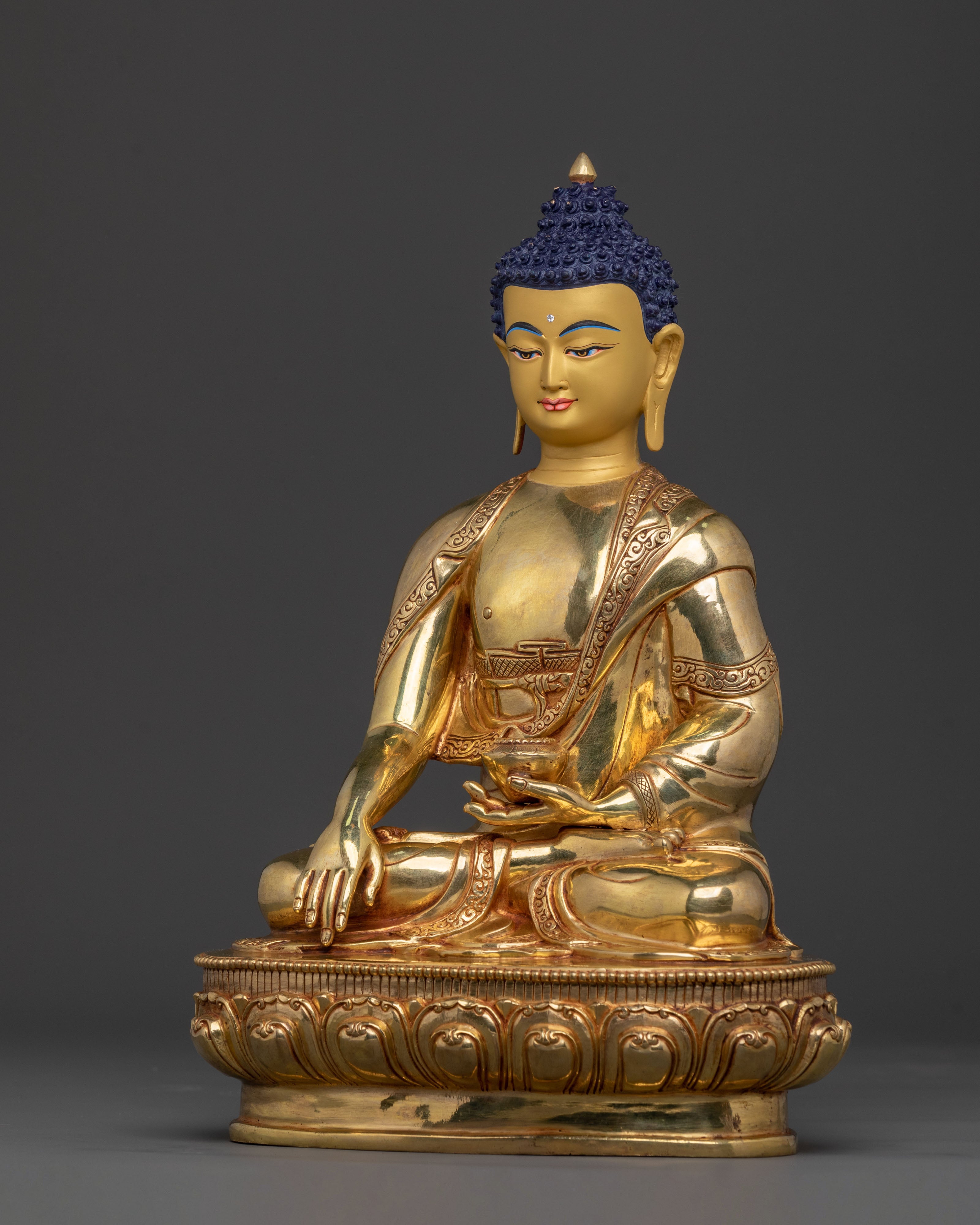 Shakyamuni Buddha Spiritual Teaching Statue | Handcrafted Nepalese Sacred Figure