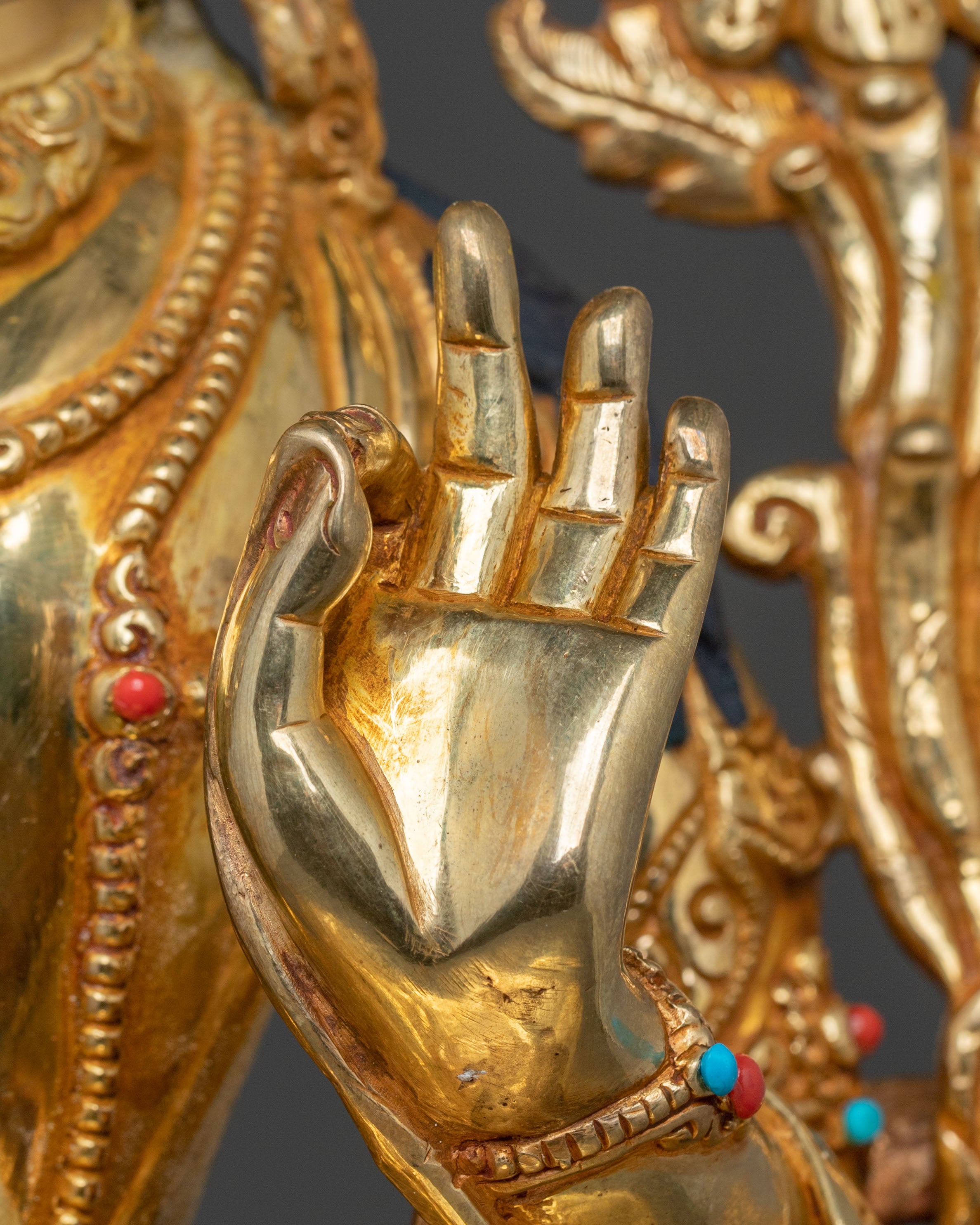 Wisdom Buddha Manjushri Statue | Enlightened Wisdom Altar Decor