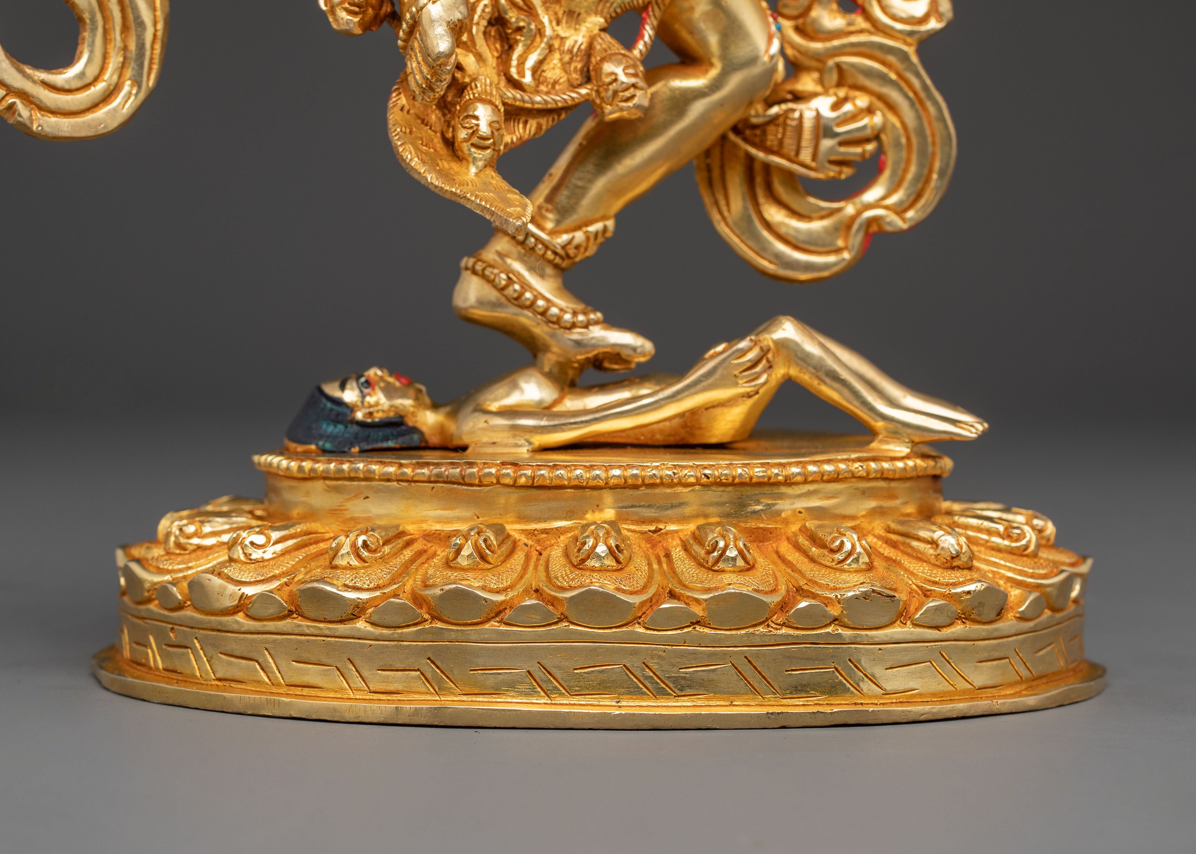 Simha Mukha Statue: Lion-Faced Dakini | Handcrafted Tibetan Art