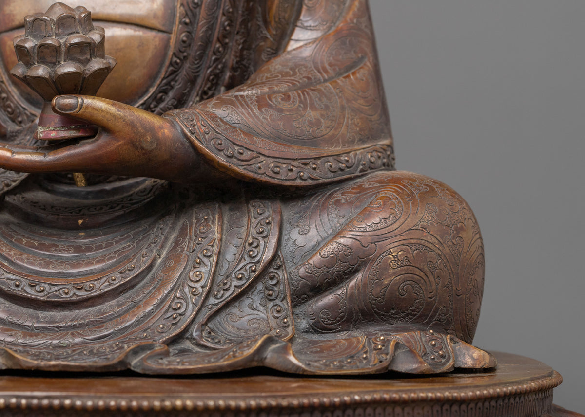 Siddhartha Gautama Handmade Statue | Oxidized Copper Sculpture
