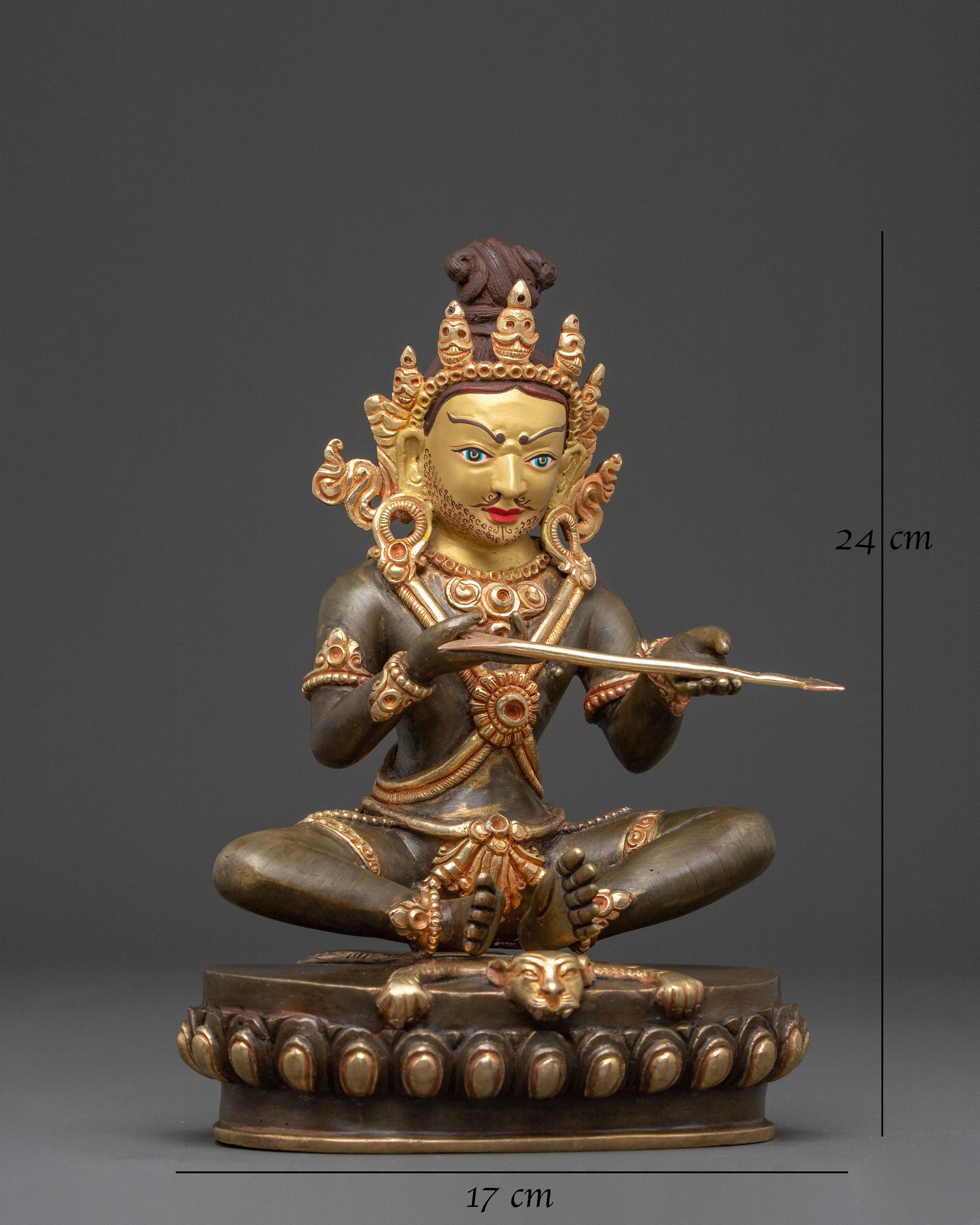 Saraha Golden Statue | Handcrafted Meditation Decor
