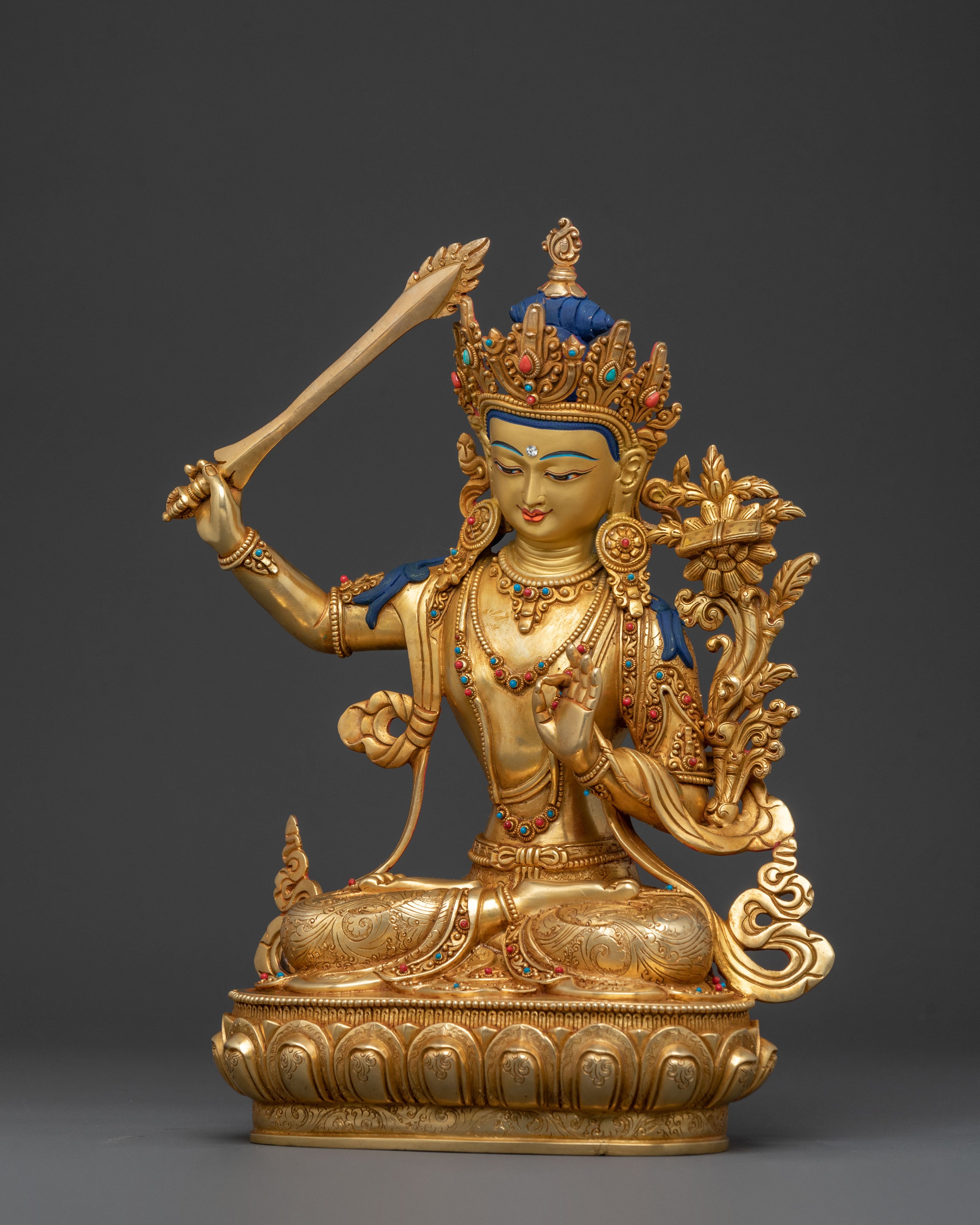 Manjushri Spiritual Statue | Serene Wisdom