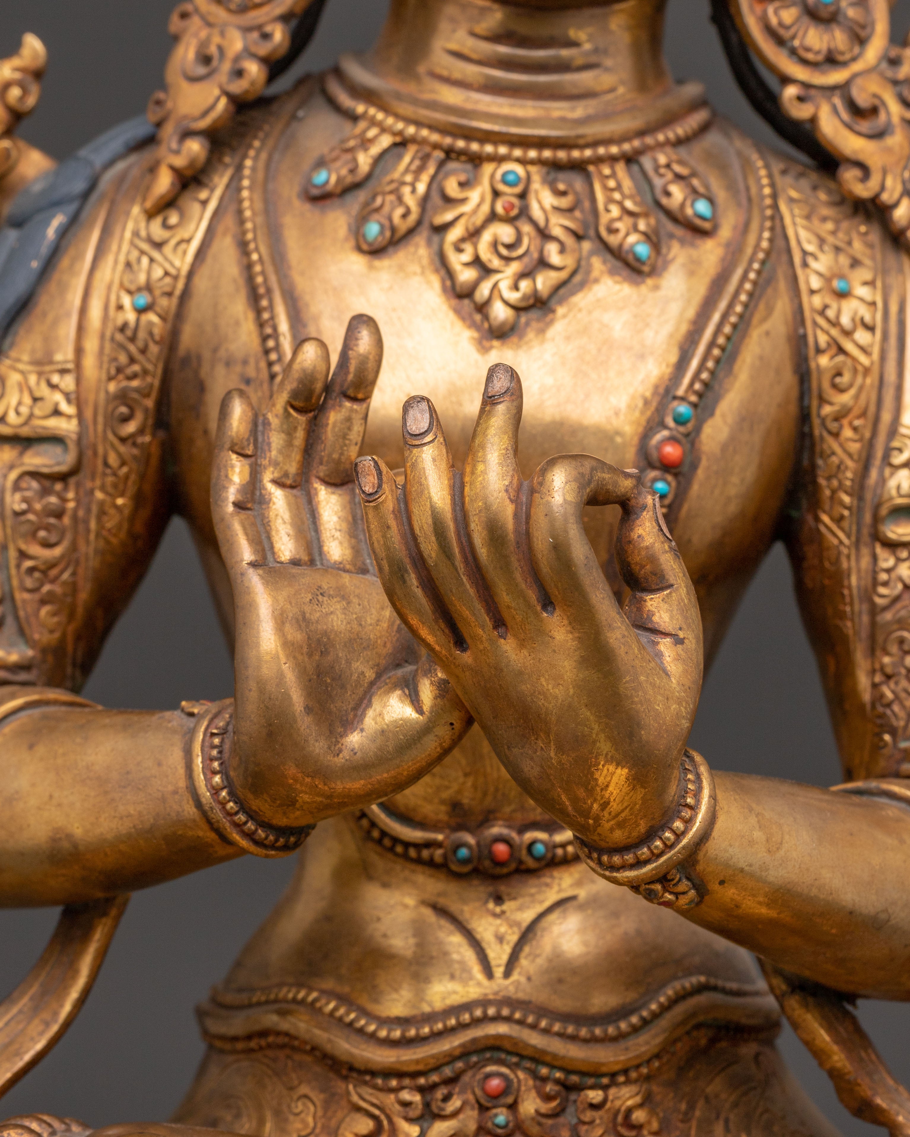 Statue of Maitreya Buddha of the Future | Traditional Himalayan Art