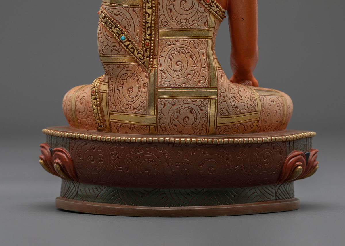 Shakyamuni Buddha Sacred Buddhist Rupa in 24K Gold