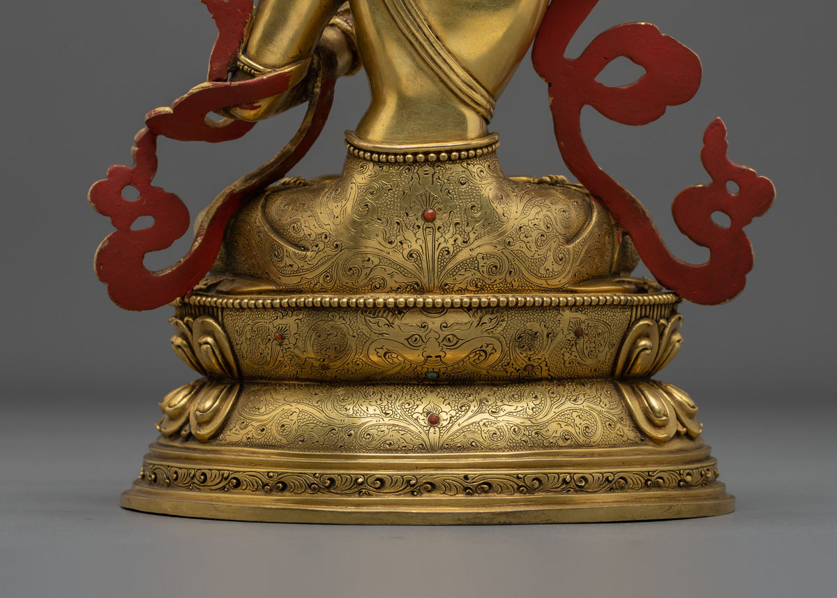 Manjushri Spiritual Sculpture | Copper Figurine