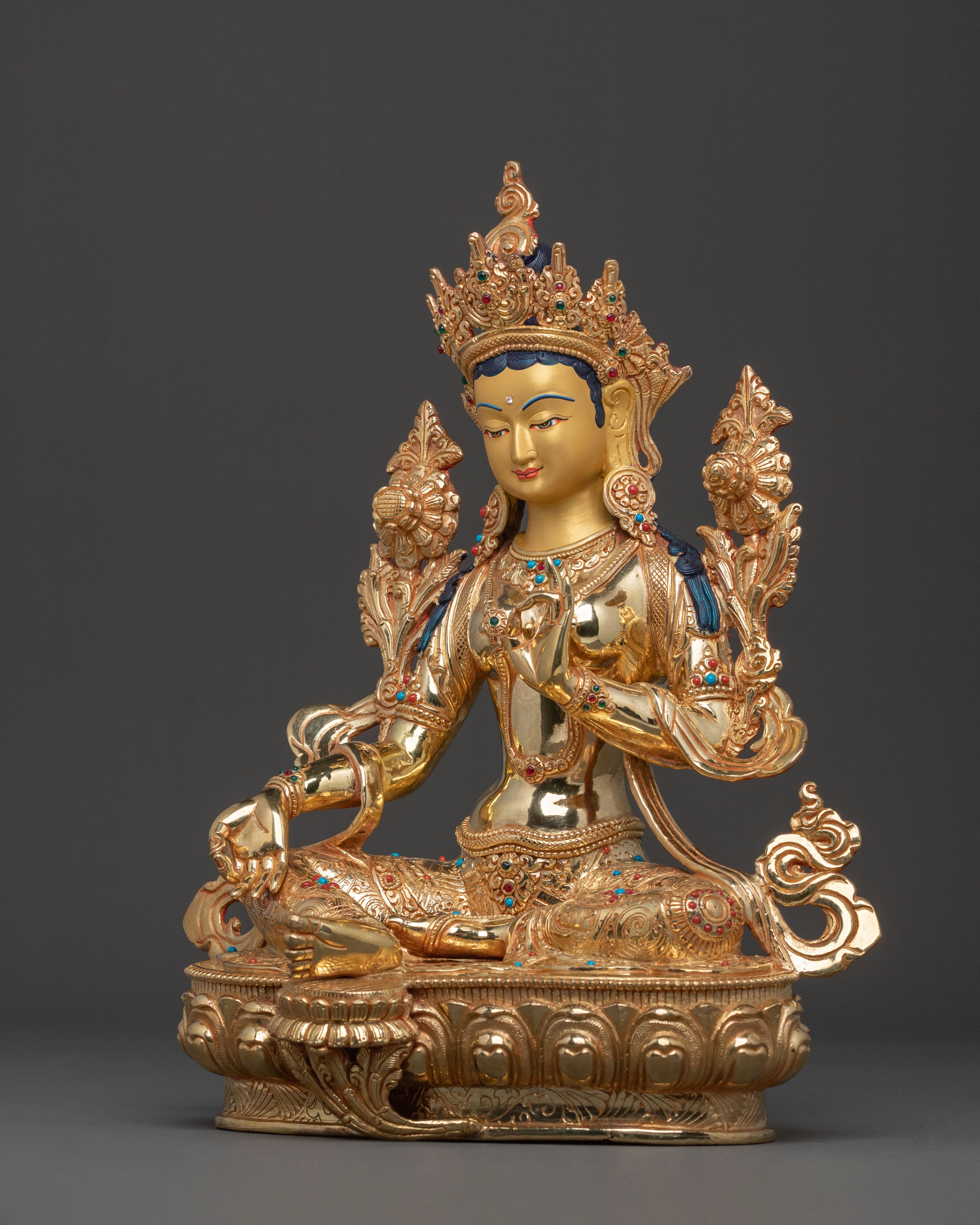 Swift Compassion Statue of Green Tara
