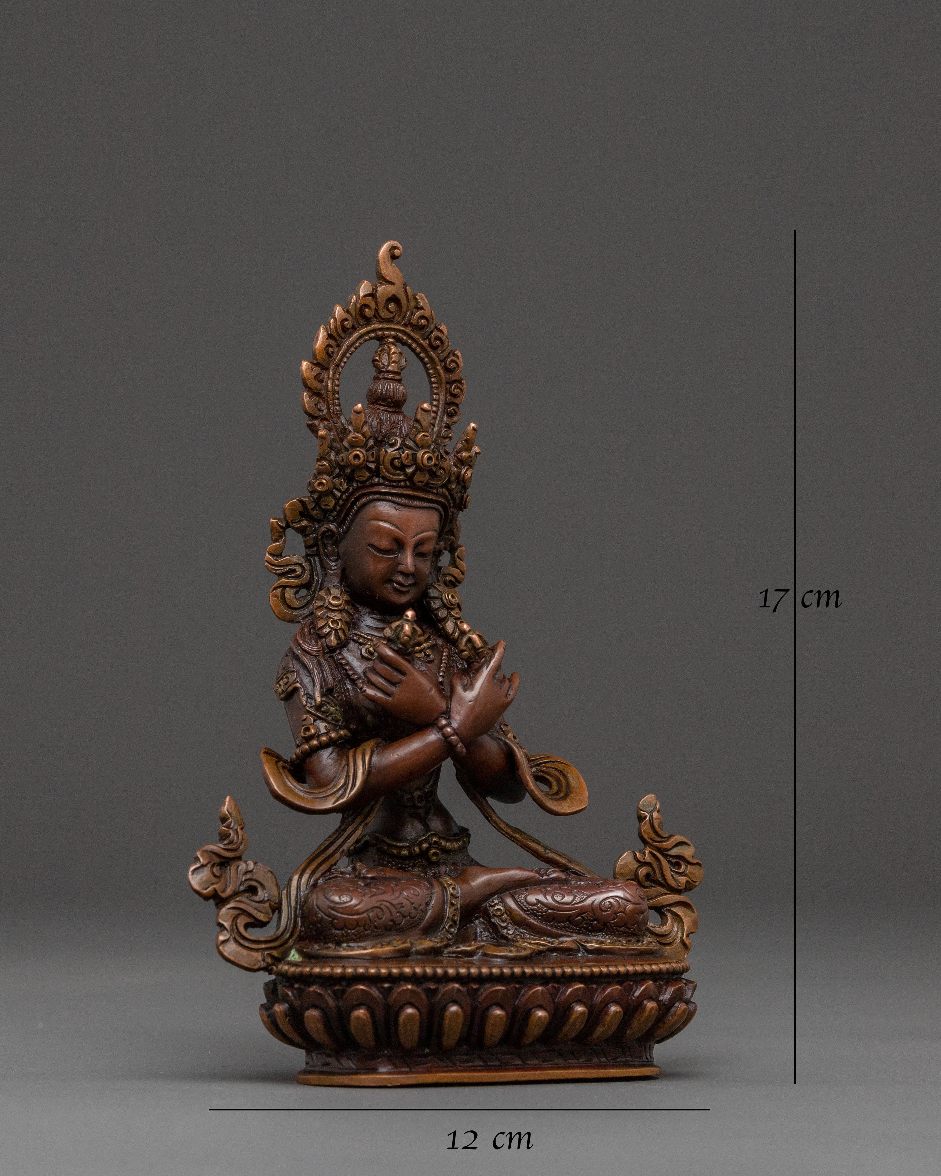 The Primordial Buddha Vajradhara Statue – Oxidized Copper