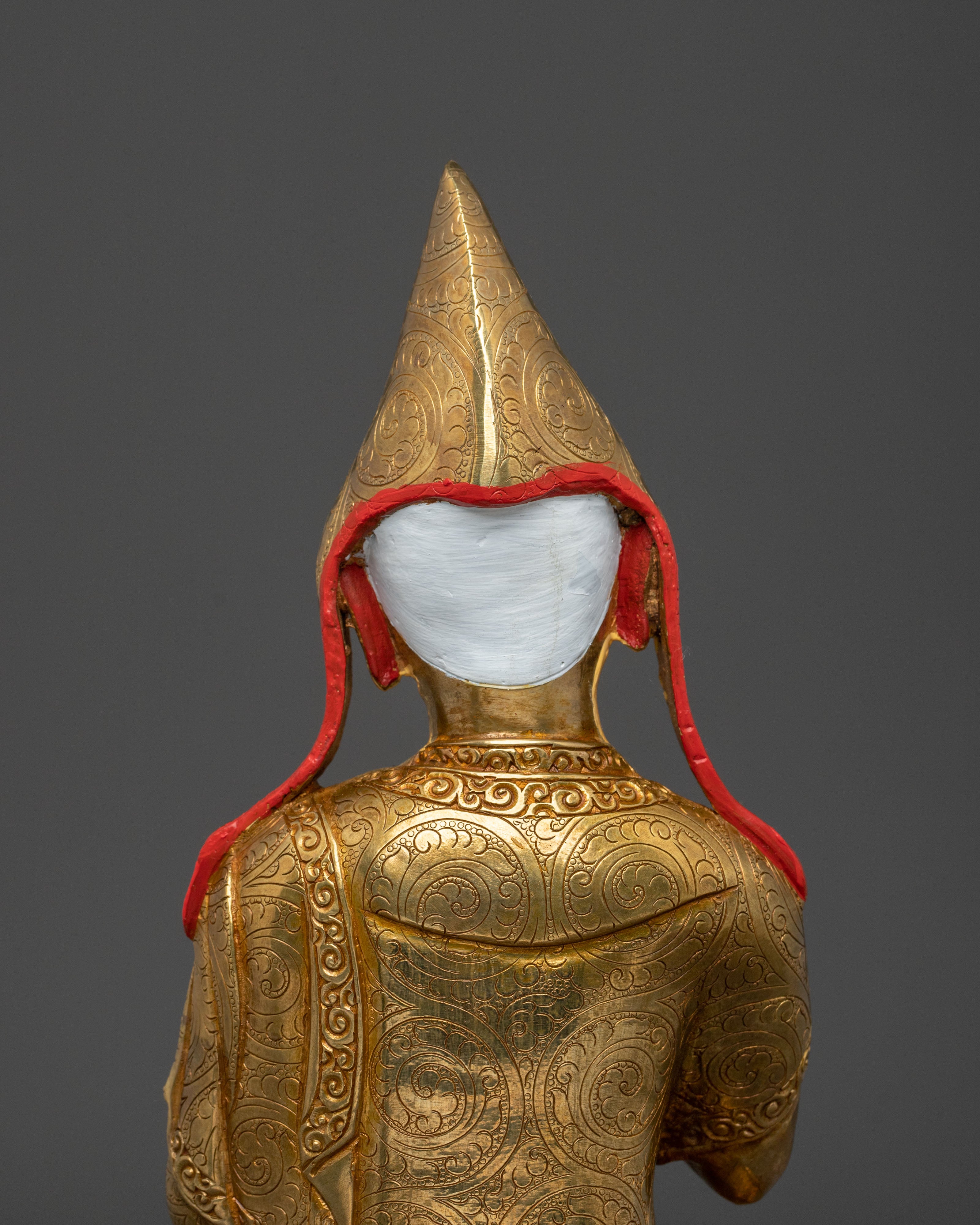 Tsongkhapa with Disciples Buddhist Statue | Founder of Gelug Tradition