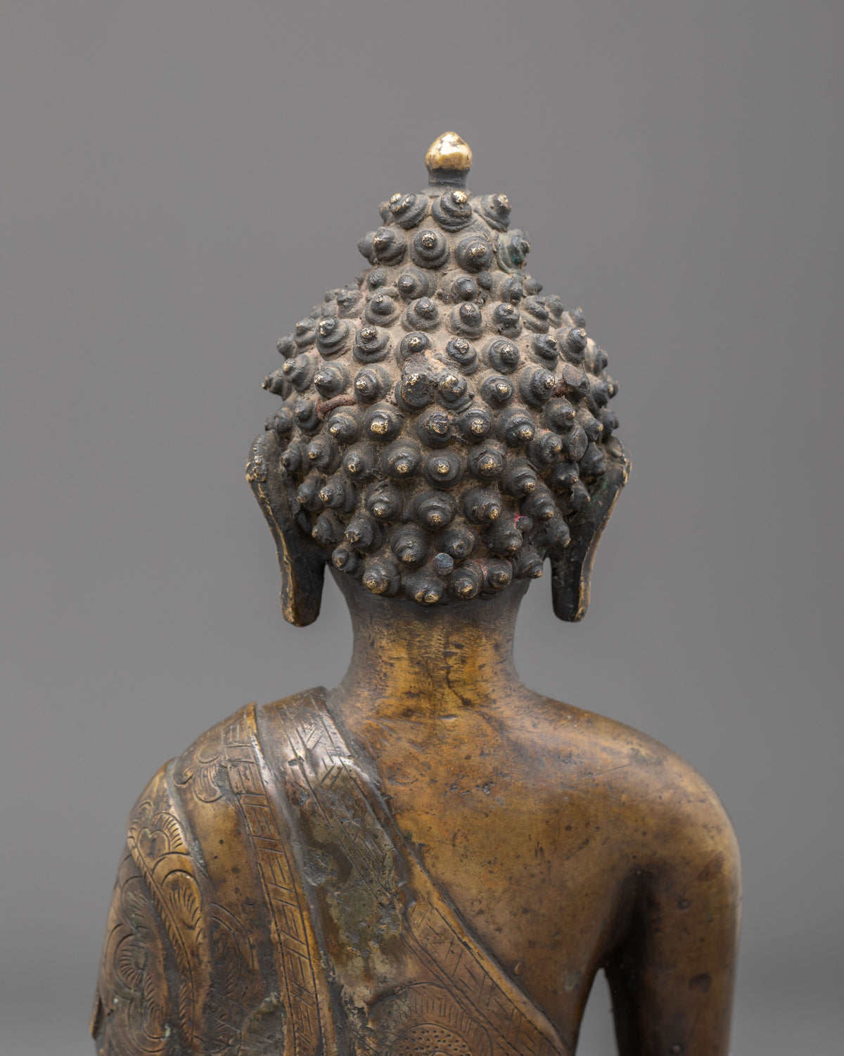 Handmade Shakyamuni Buddha Oxidized Statue
