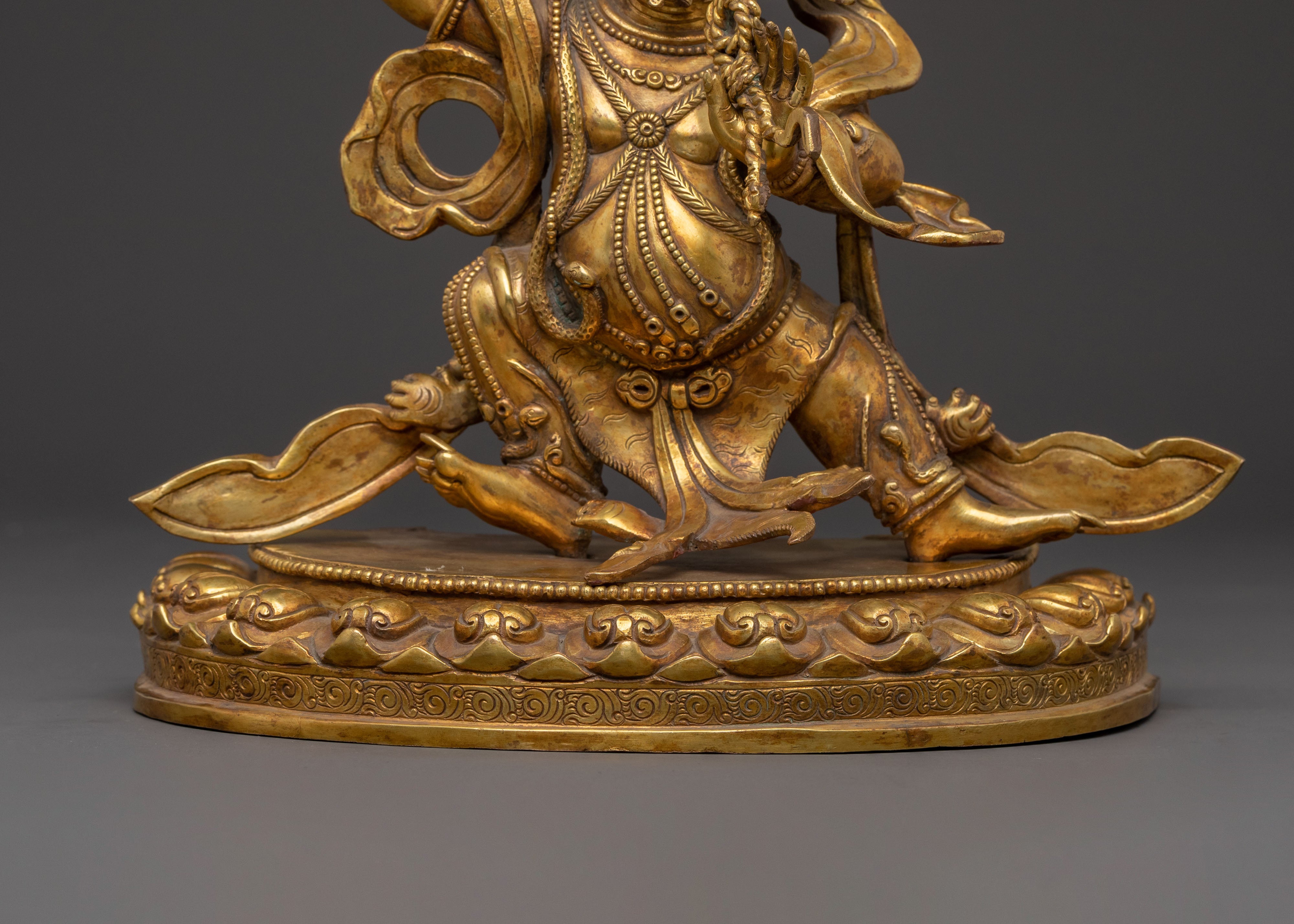 Vajrapani Buddhist Sculpture with Copper Body