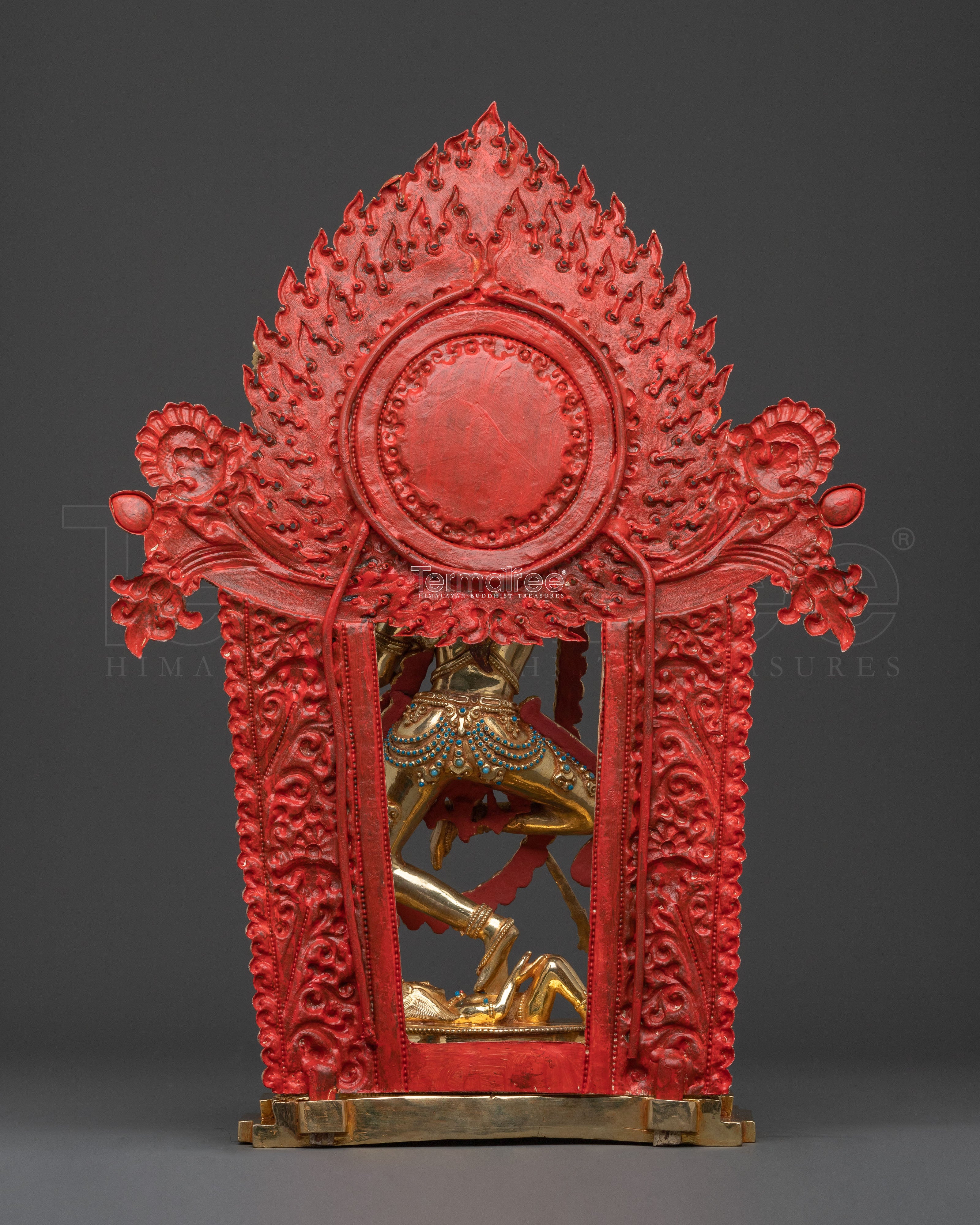 Dorje Phagmo Divine Sculpture: 24K Golden Figure