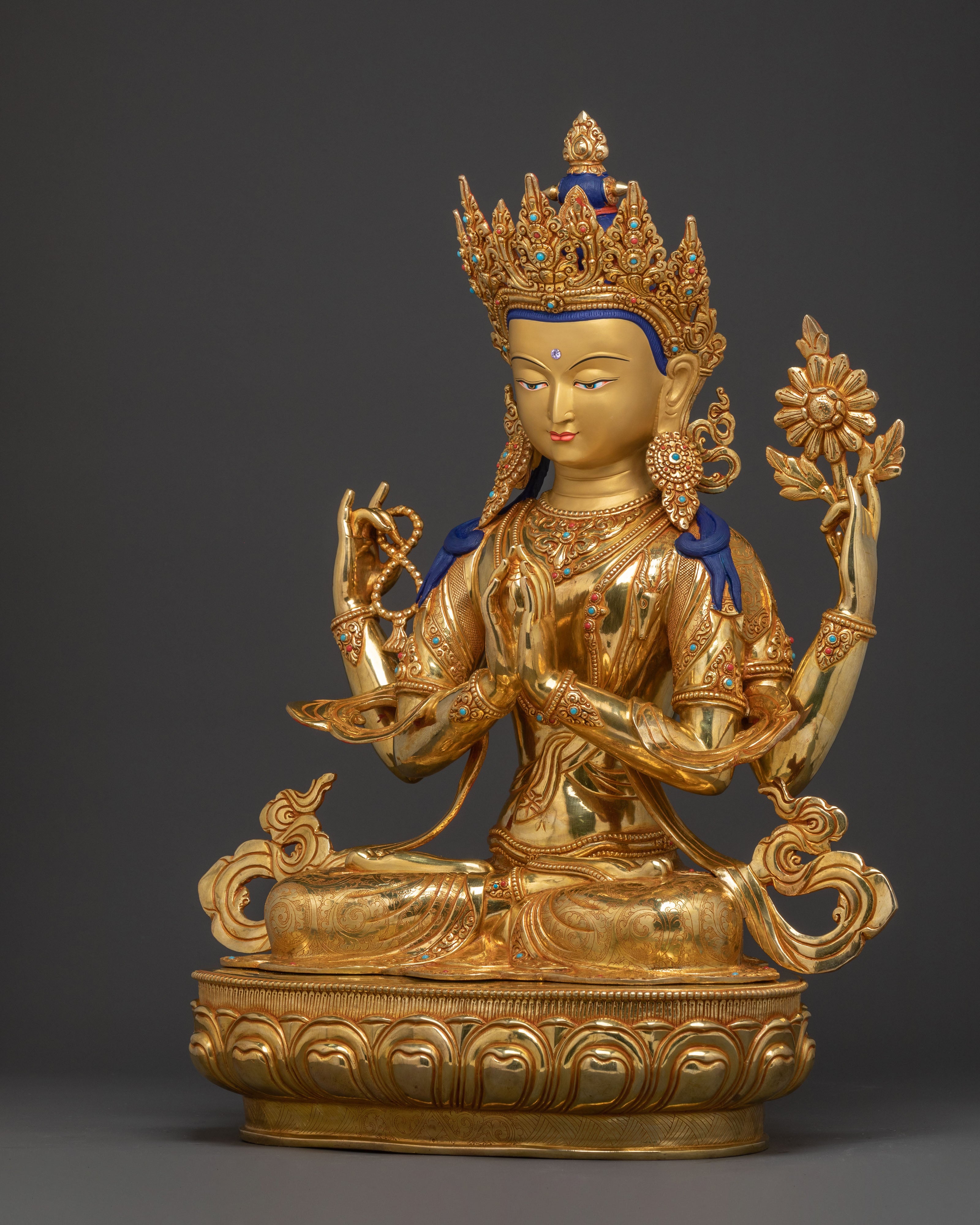 embodiment of compassion chenrezig statue