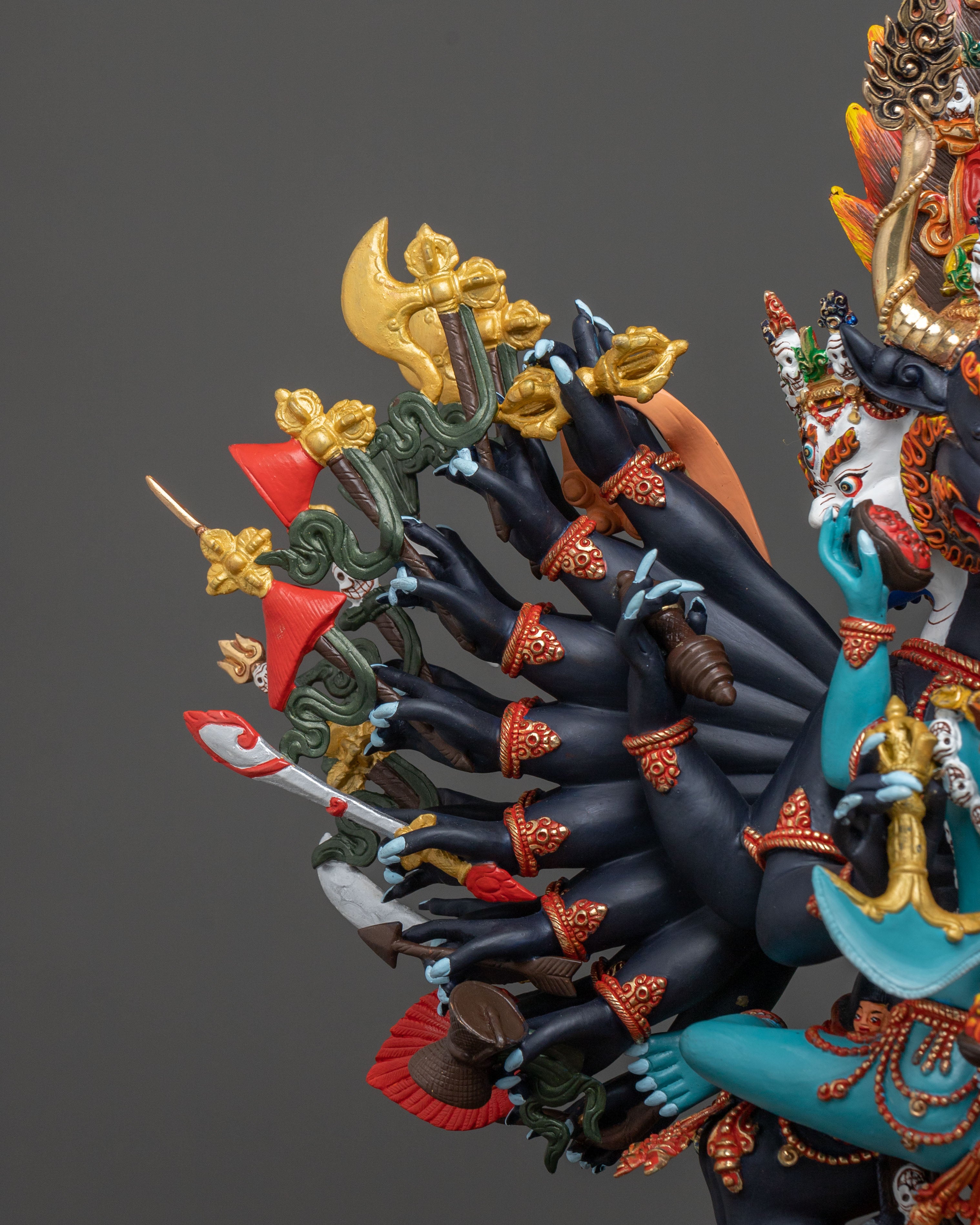 Yamantaka Wrathful Deity Statue | Fierce Protector of Enlightened