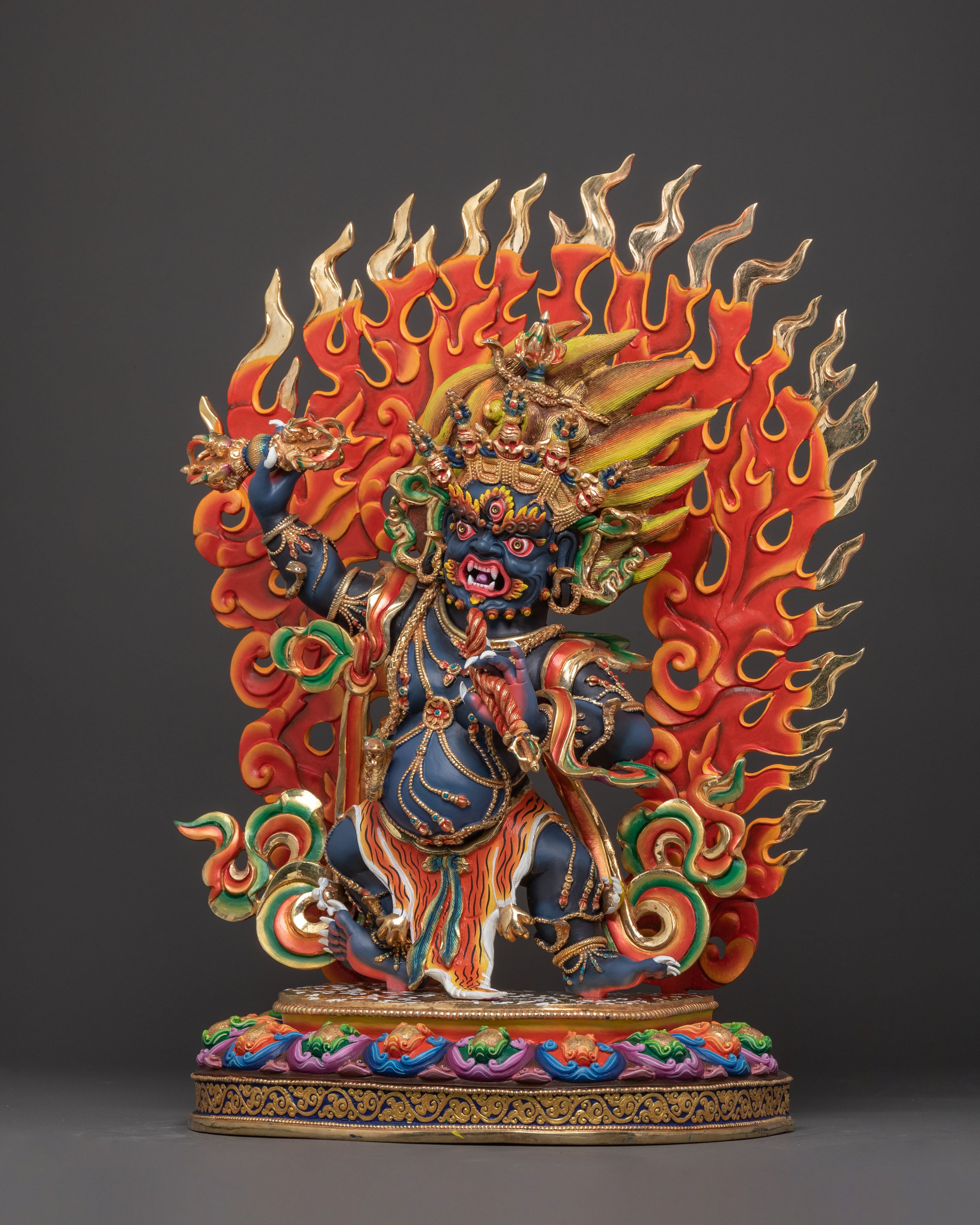 Handcrafted Copper Vajrapani Statue – Exquisite Nepalese Artistry