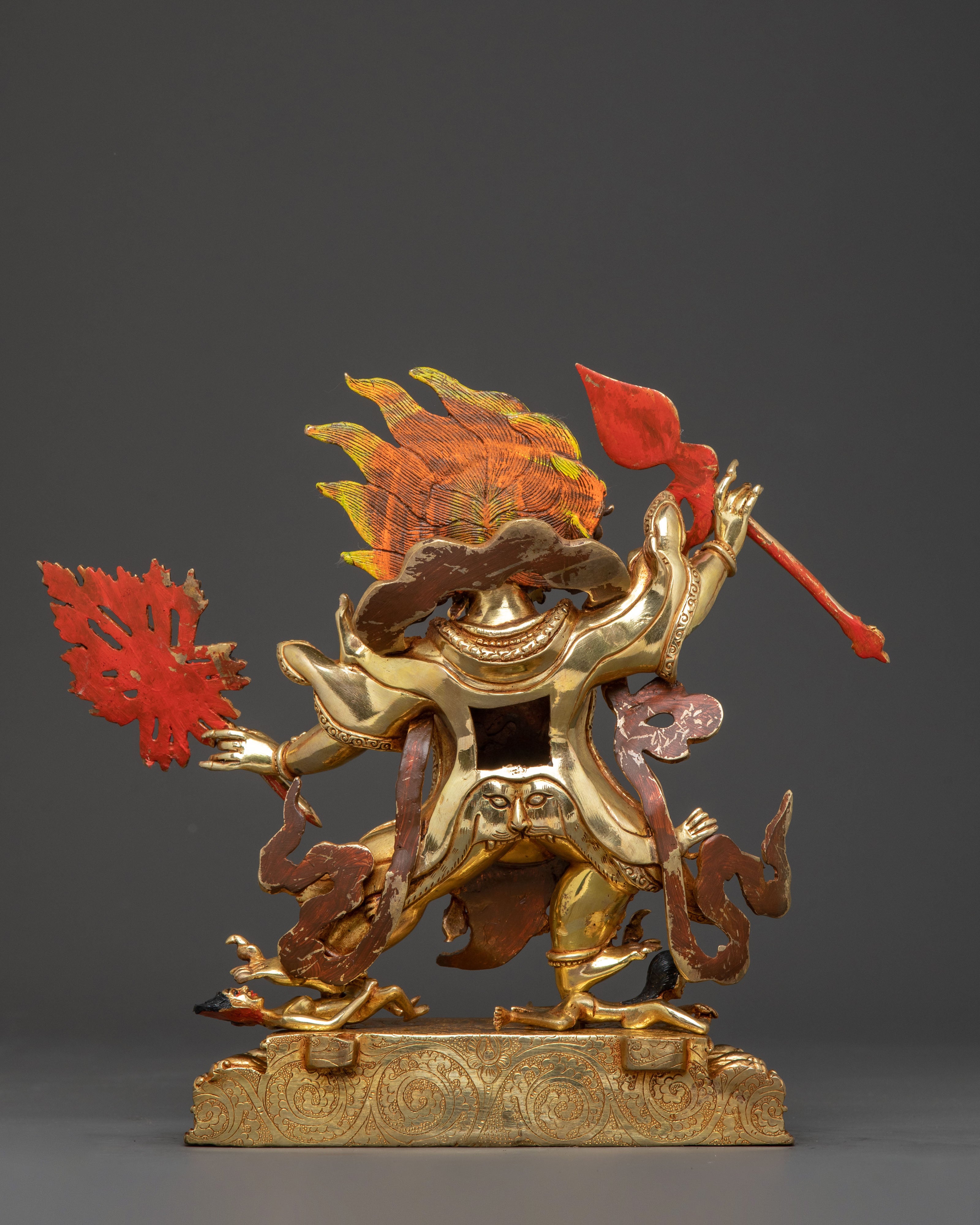 Takla Mebar Statue: 24K Gold Gilded Protector