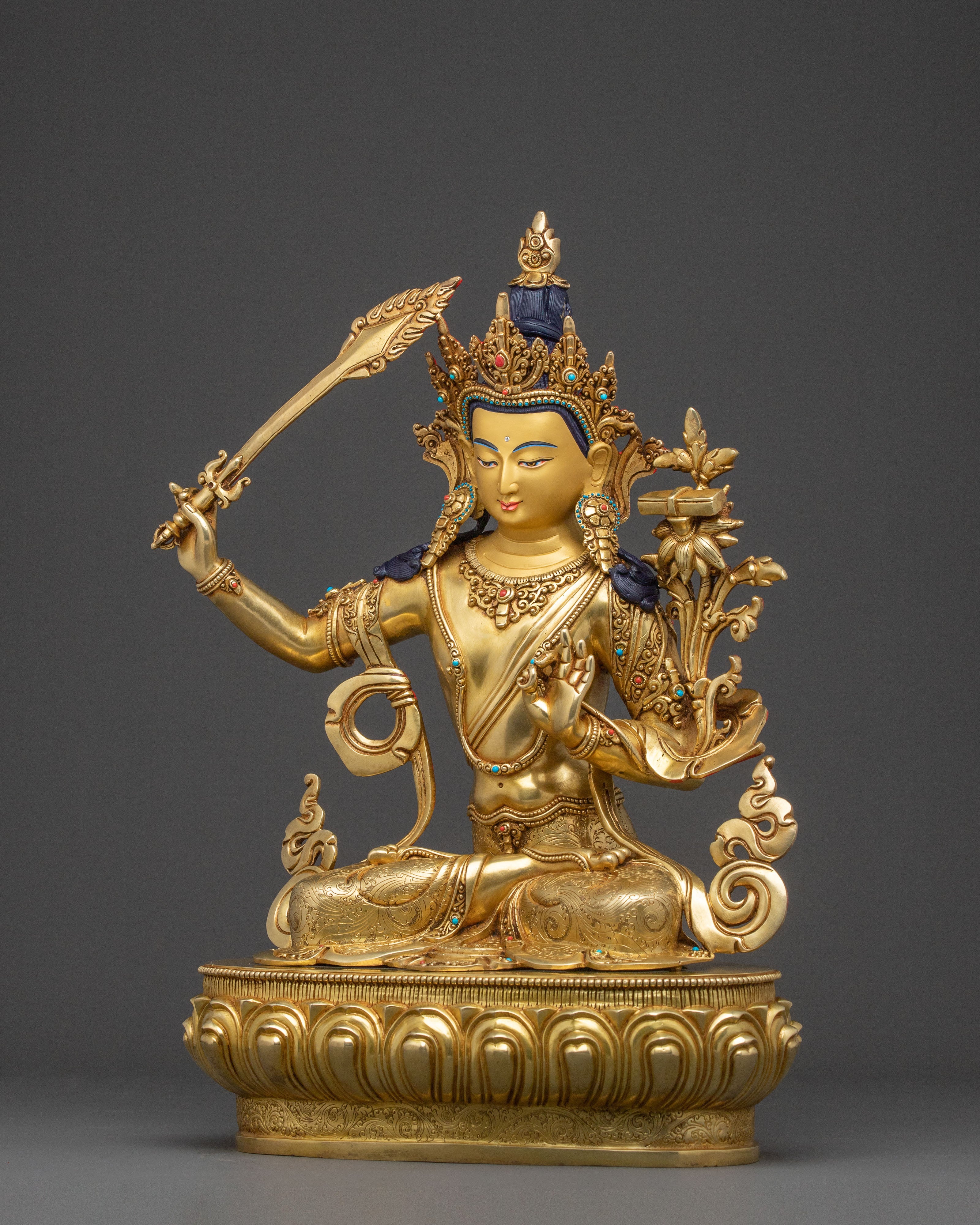 Manjushri Divine Sculpture | Bodhisattva of Wisdom