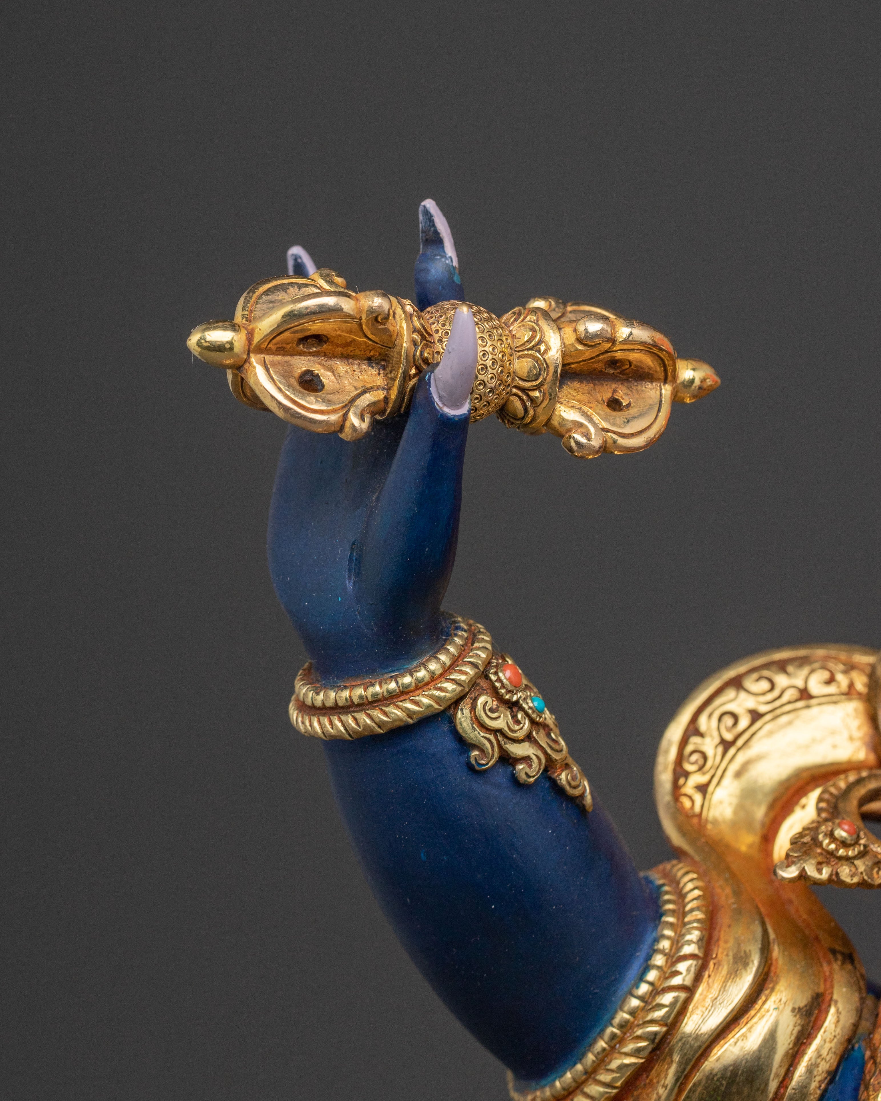 Divine Vajrapani Statue | Powerful Tibetan Guardian Deity