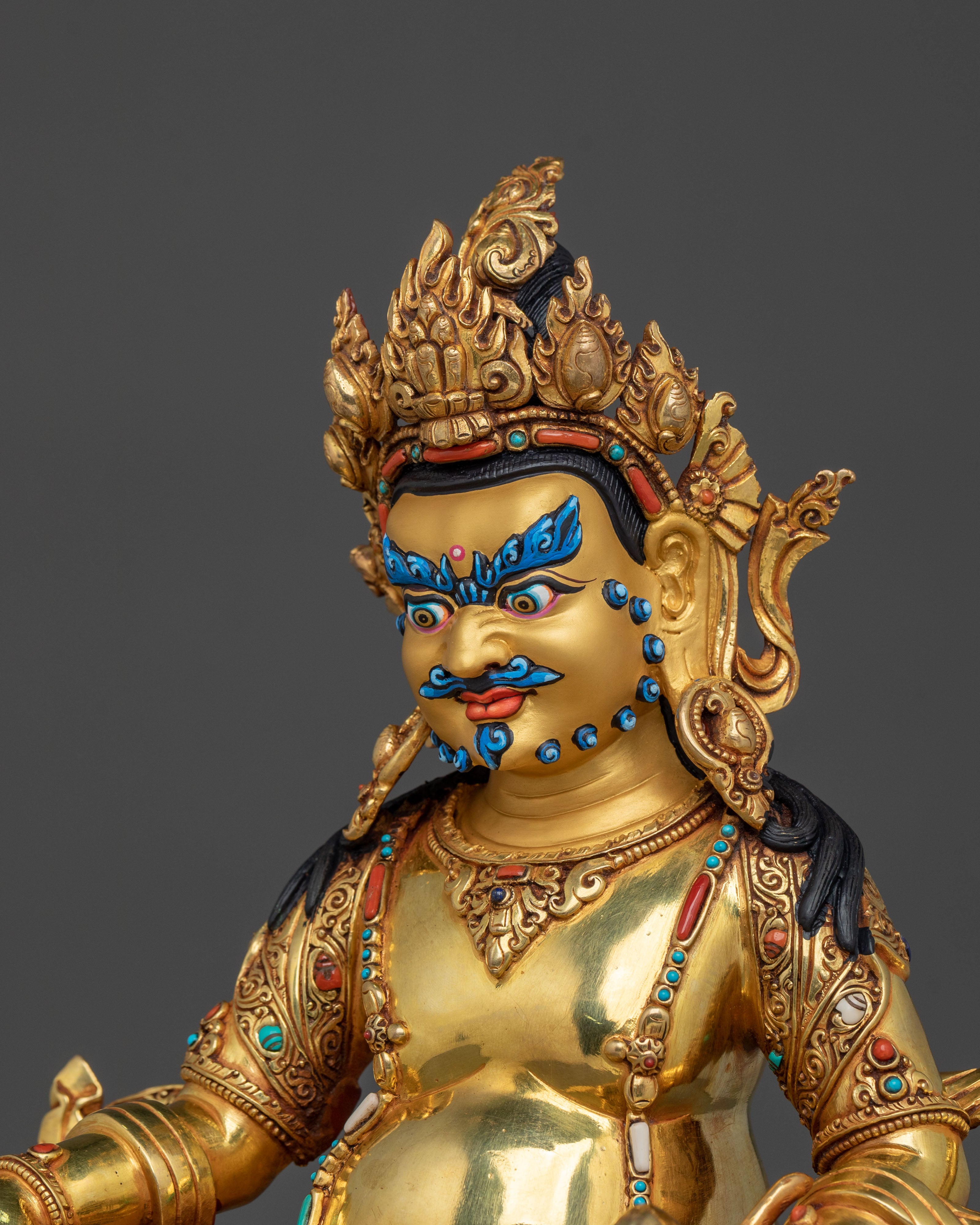 4 Dzambhala Statue Collection | Sacred Abundance Set