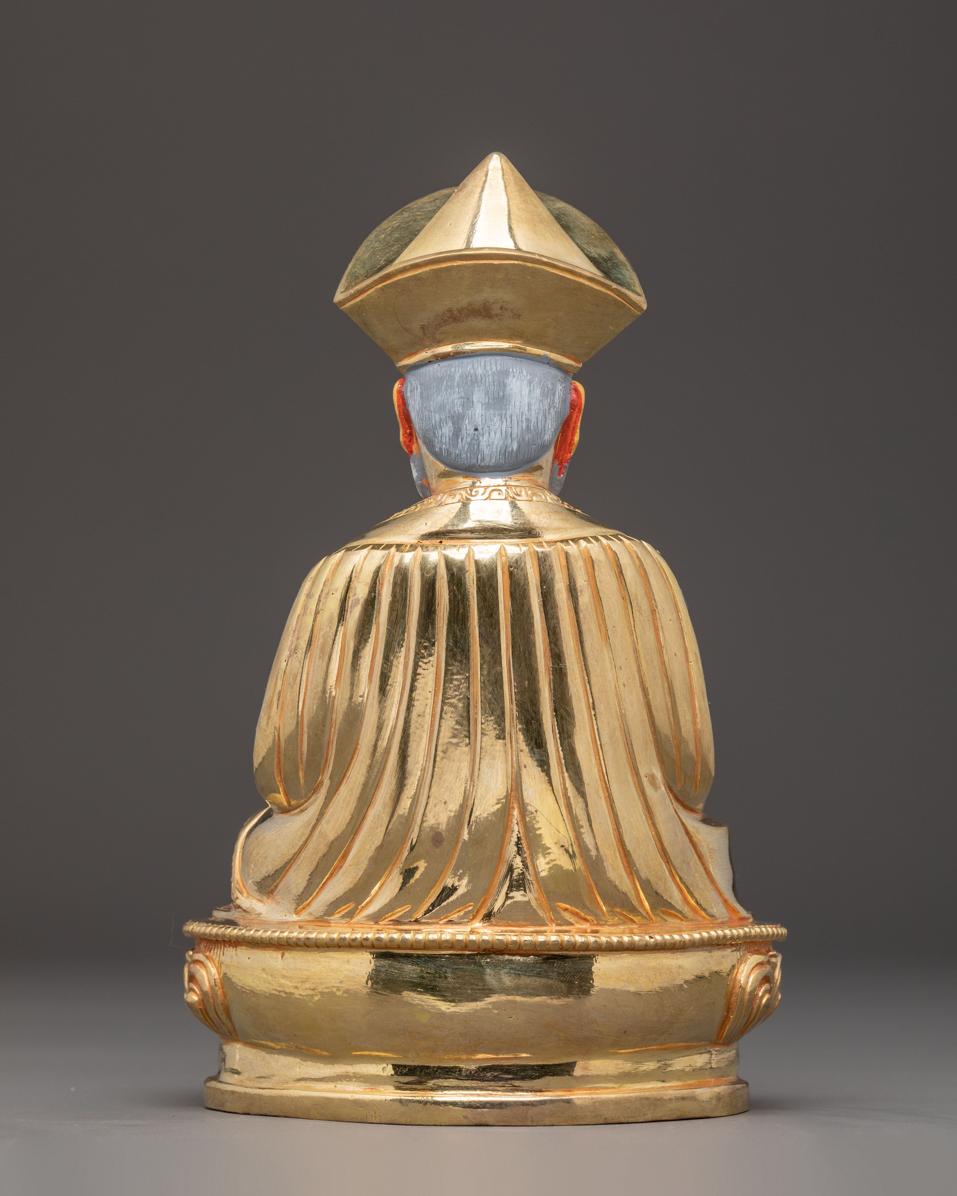 Golden Statue of Master Shapdum | Tibetan Buddhist Art
