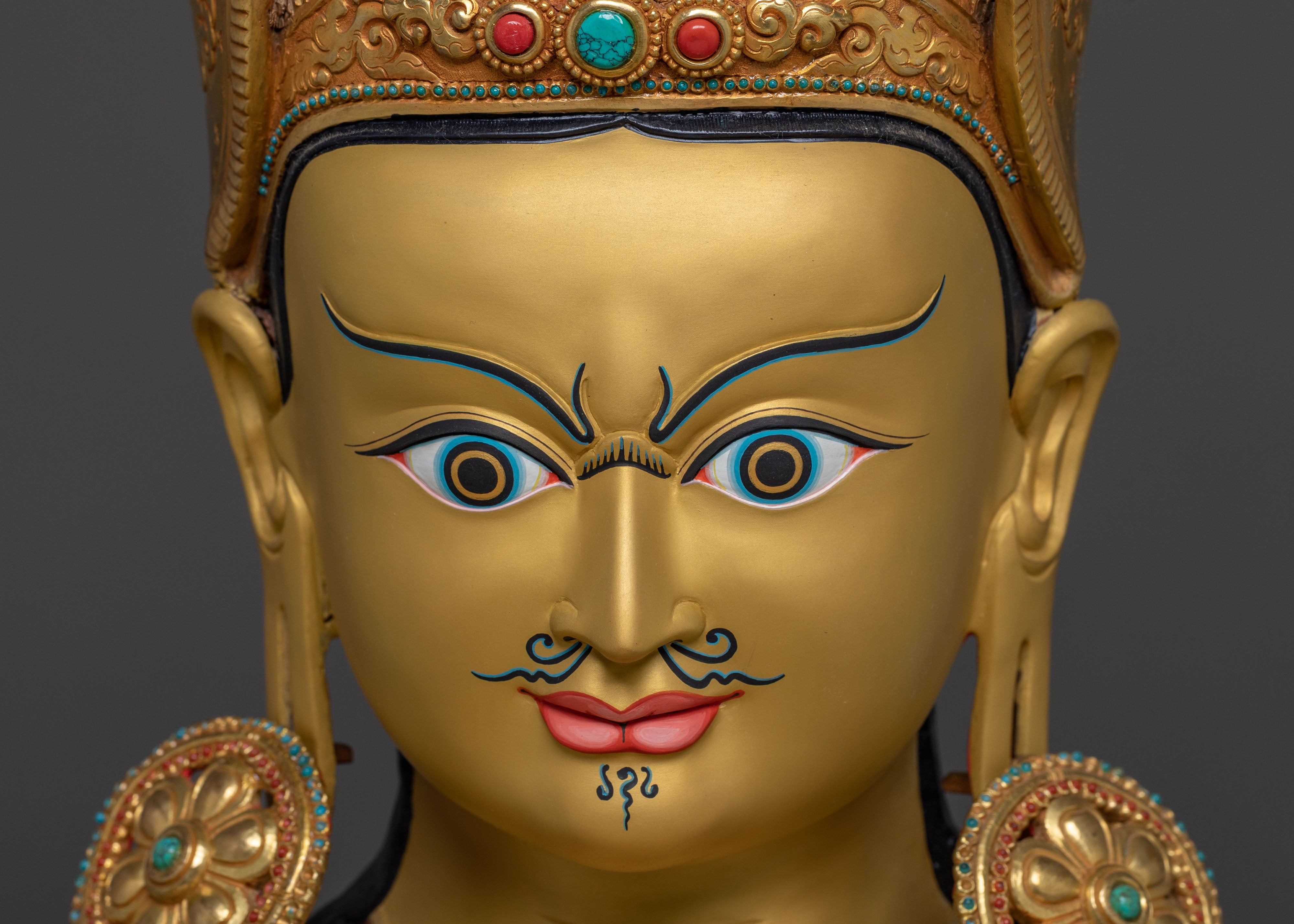 Majestic Lotus Born Guru Rinpoche Statue | Symbol of Wisdom and Compassion