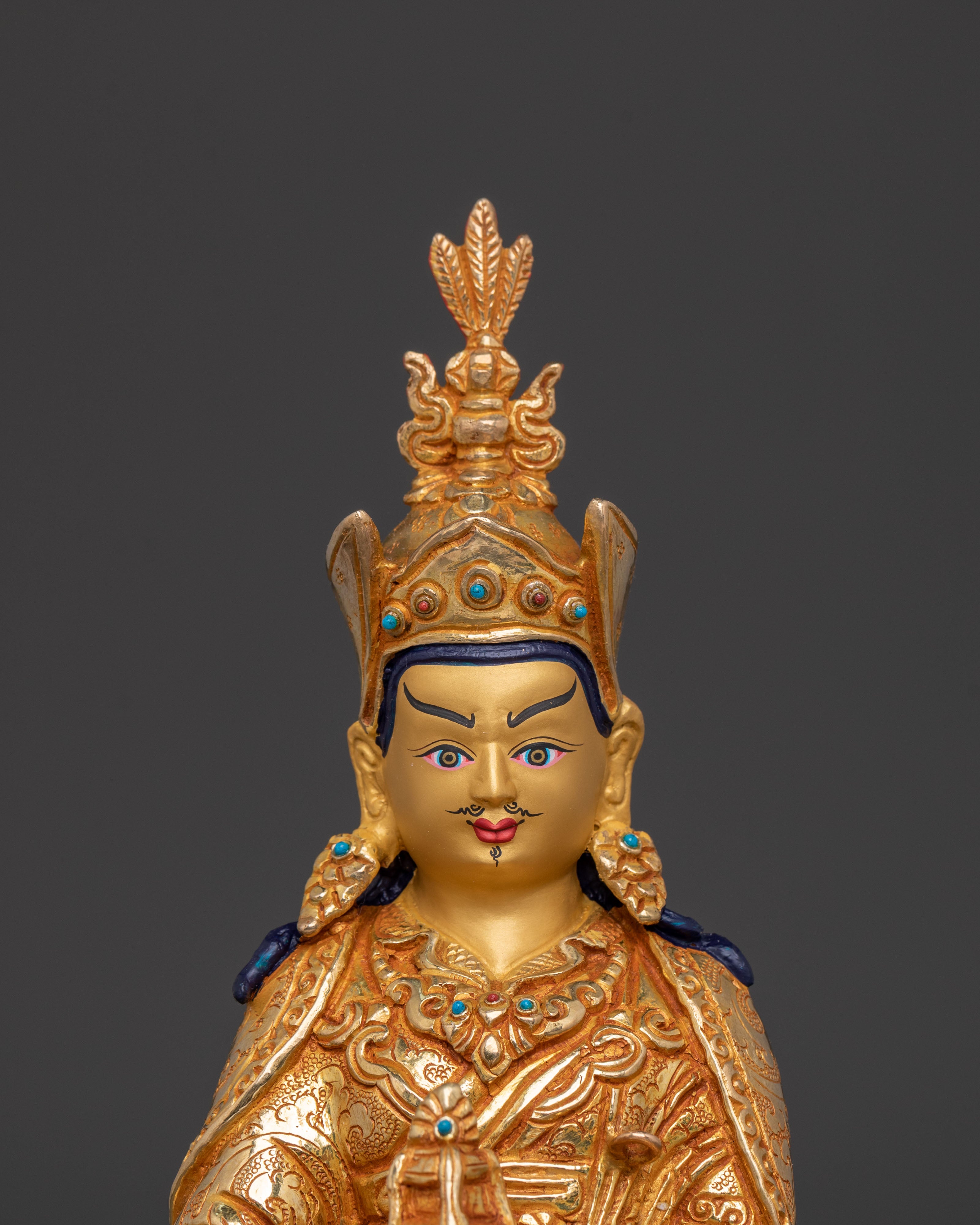 Guru Rinpoche: 24K Gold Gilded Serenity