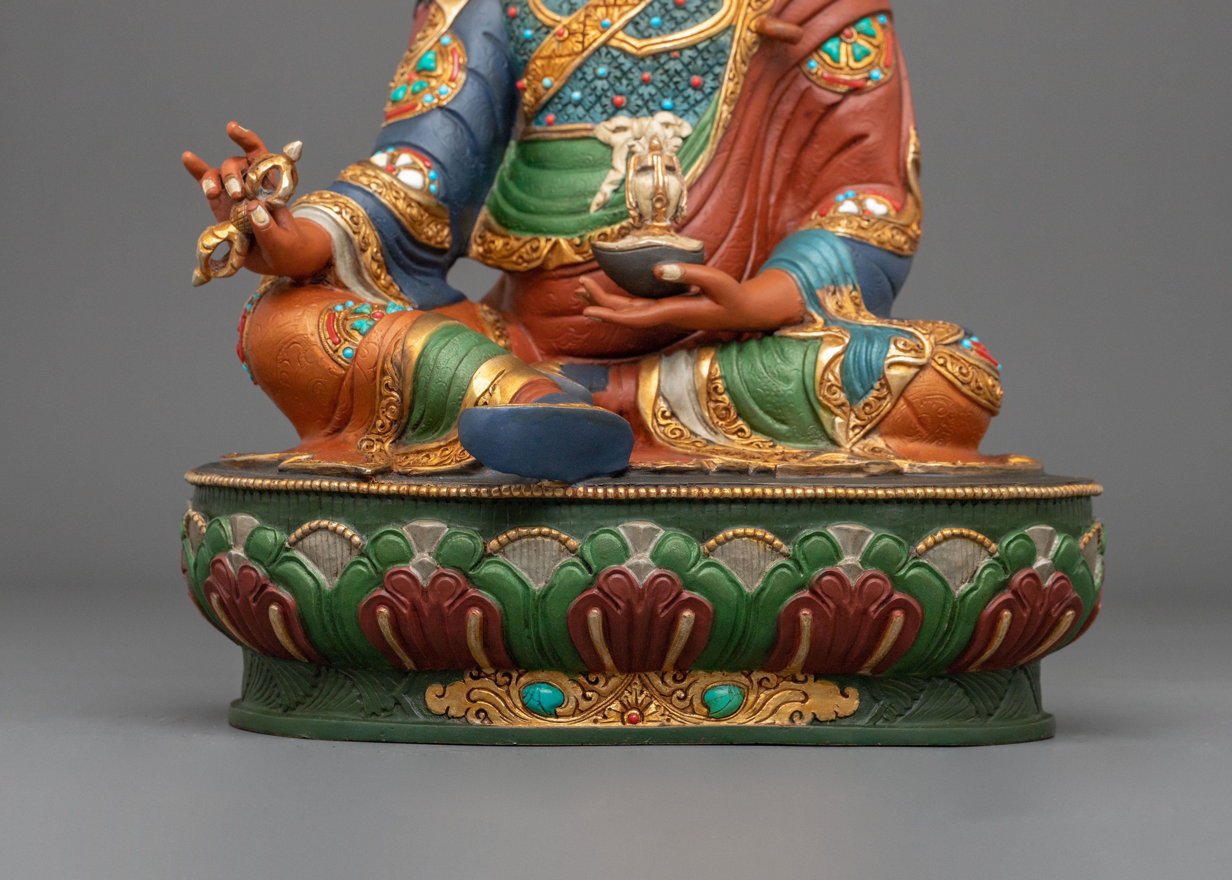 Traditional Guru Rinpoche Statue | Himalayan Artwork