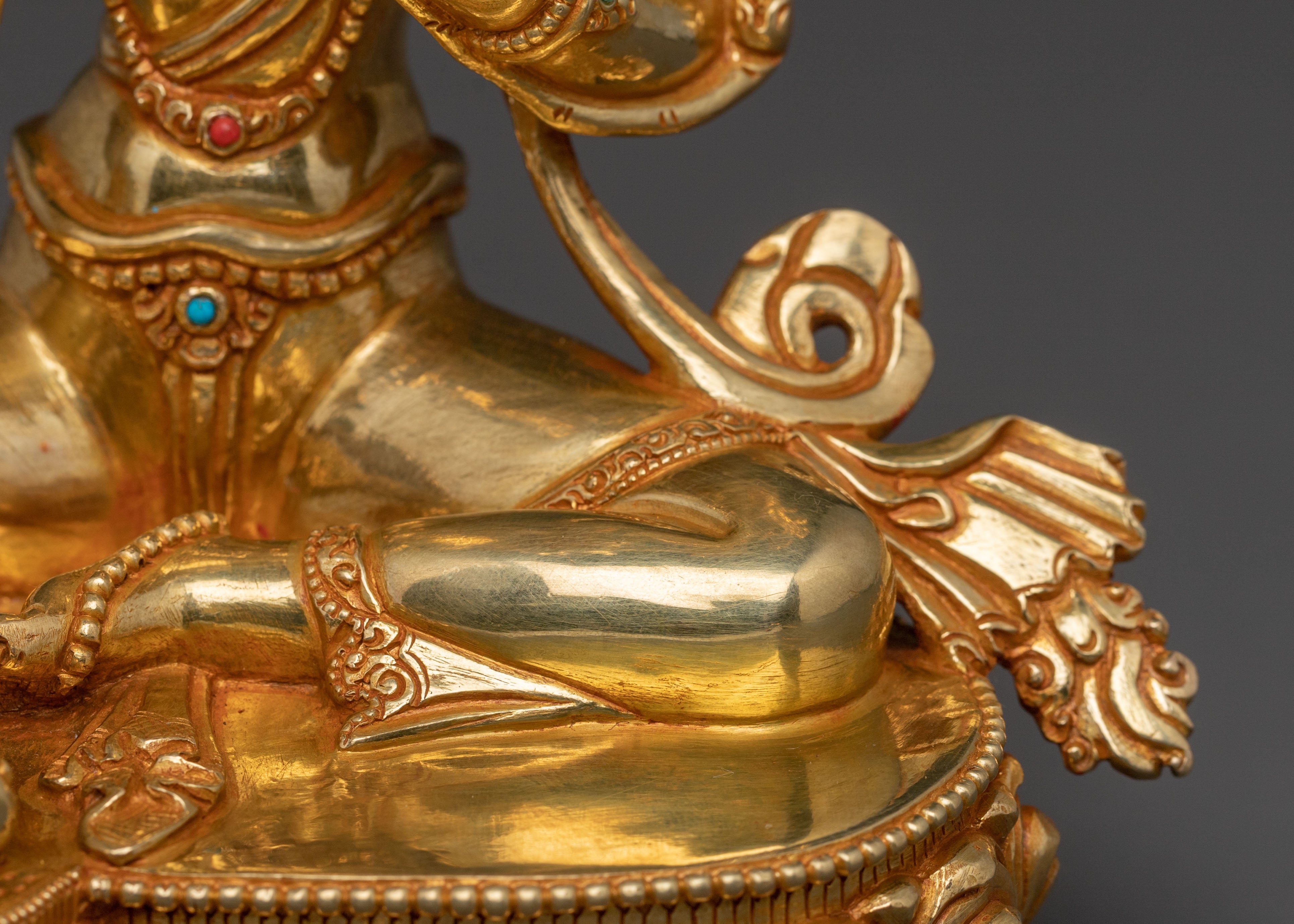 Green Tara Spiritual Statue | Compassionate Savior