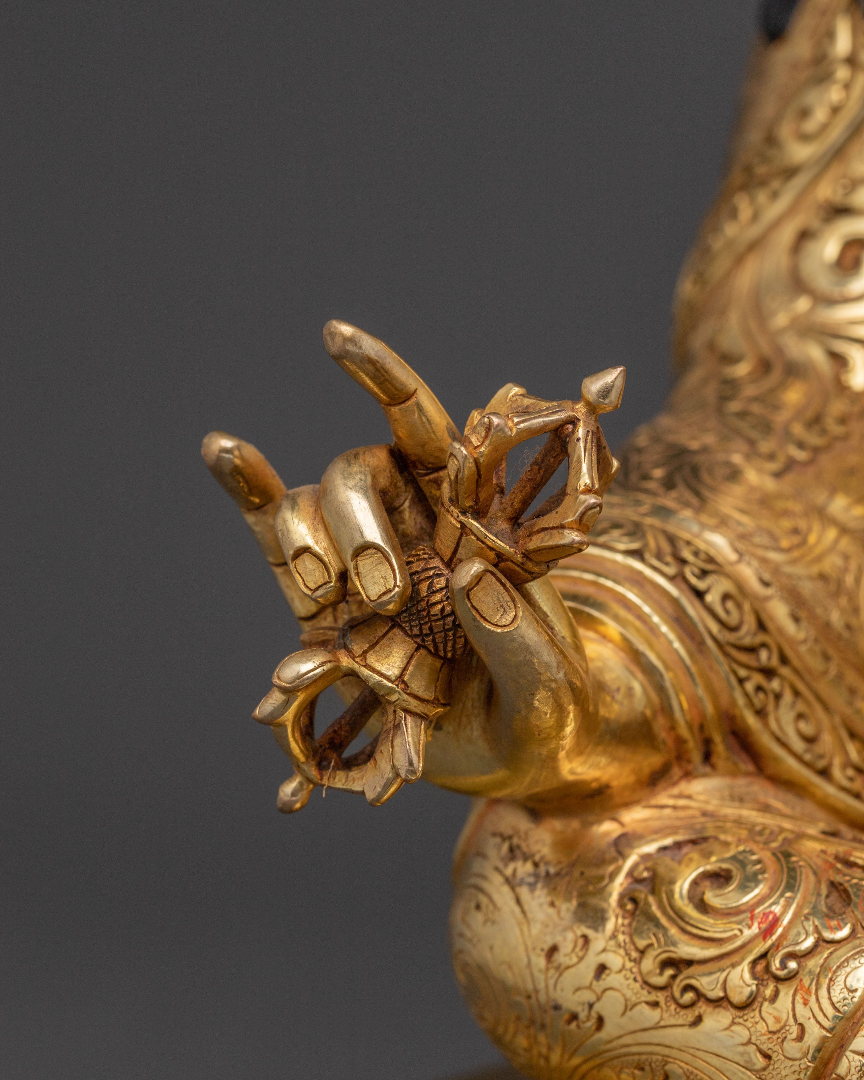Blessing Statue of Guru Rinpoche - Handcrafted Masterpiece
