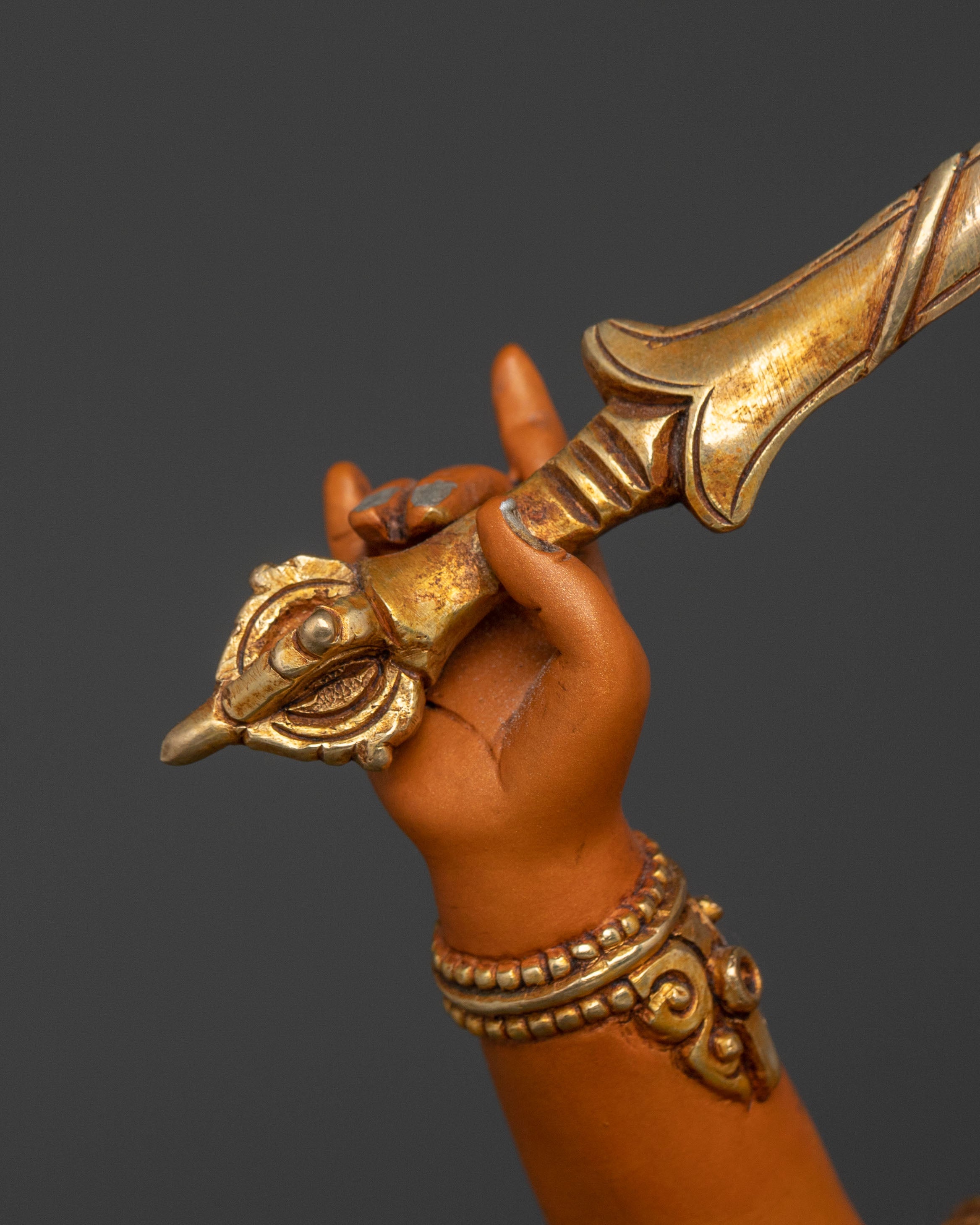 Handcrafted Maha Manjushri Statue: Divine Form